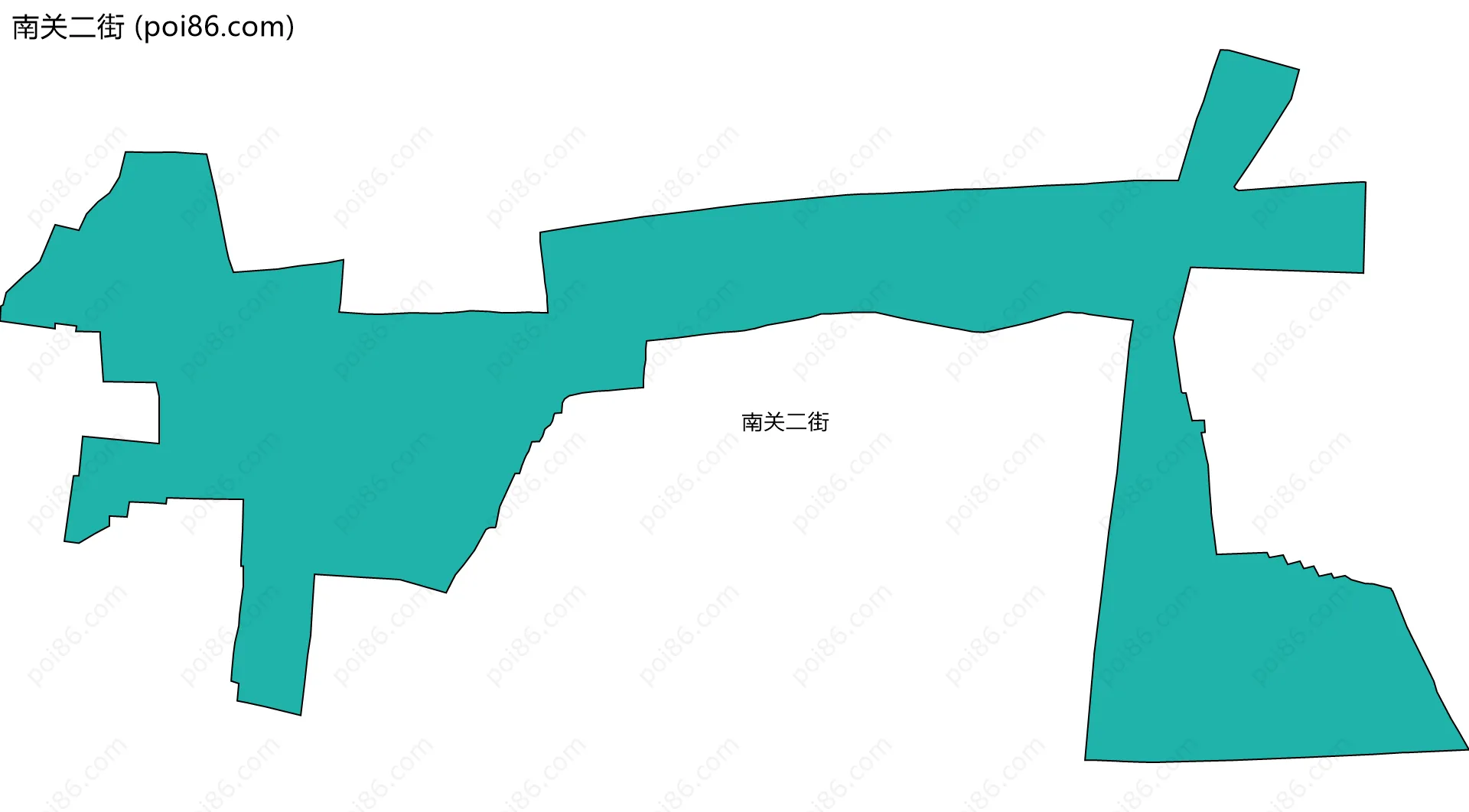 南关二街边界地图