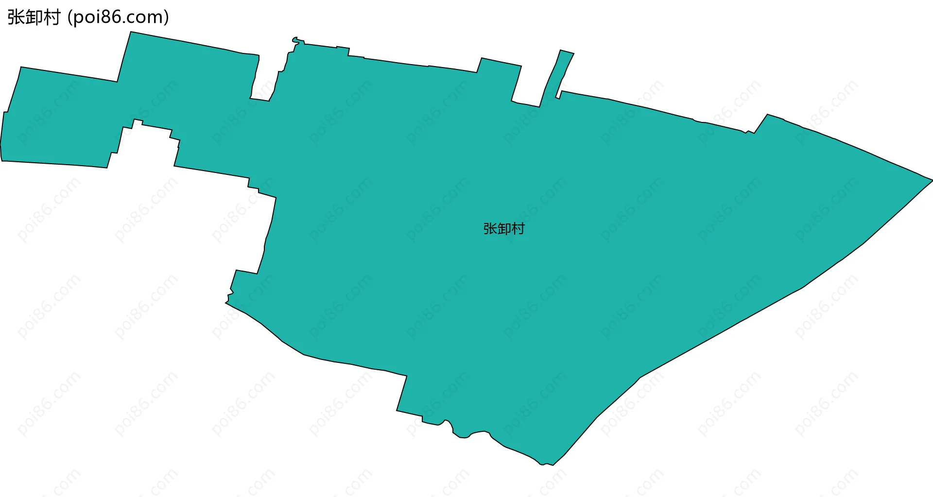 张卸村边界地图