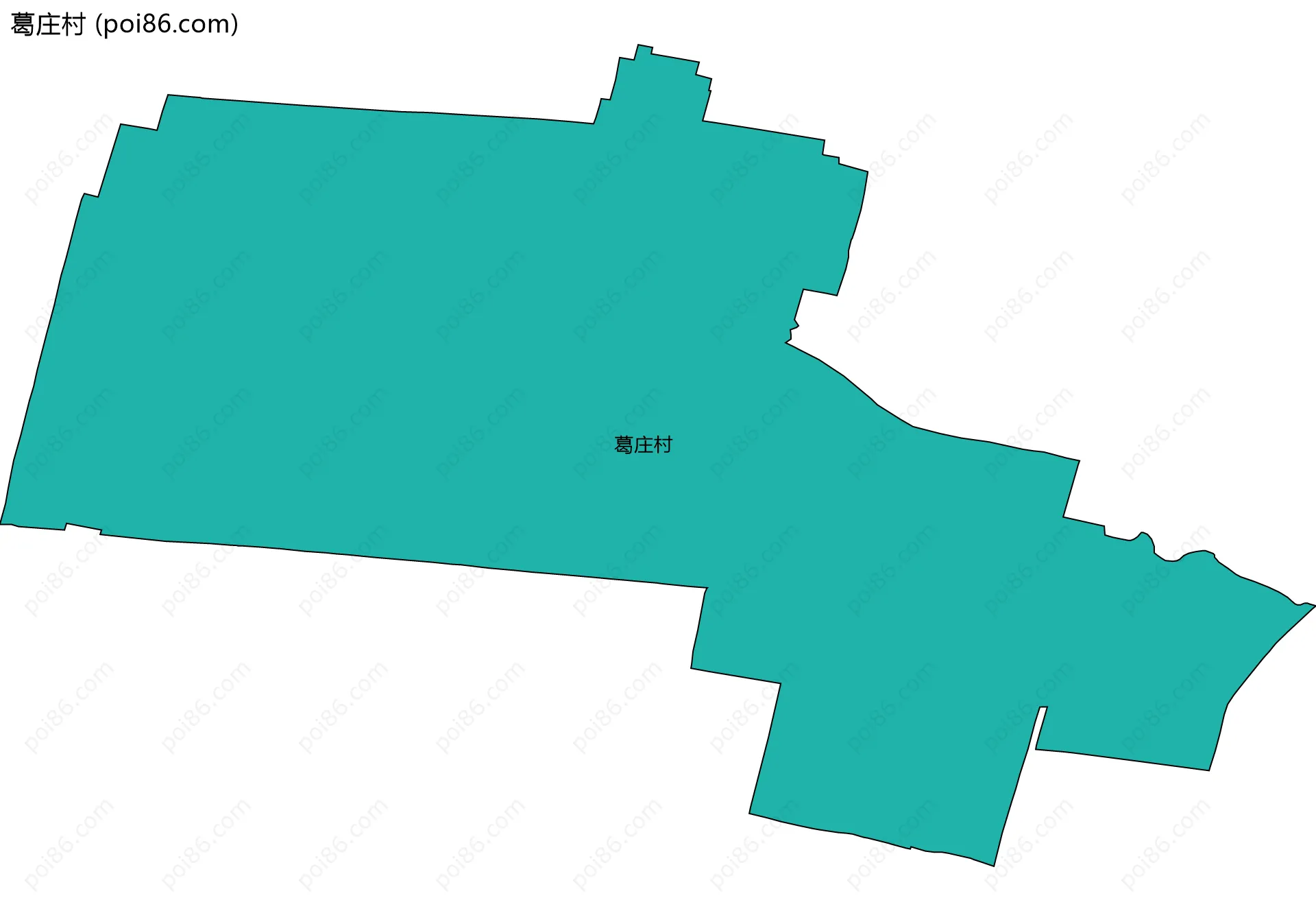 葛庄村边界地图