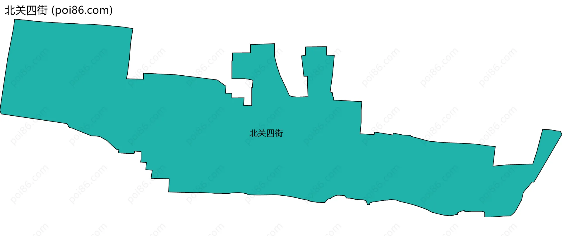北关四街边界地图