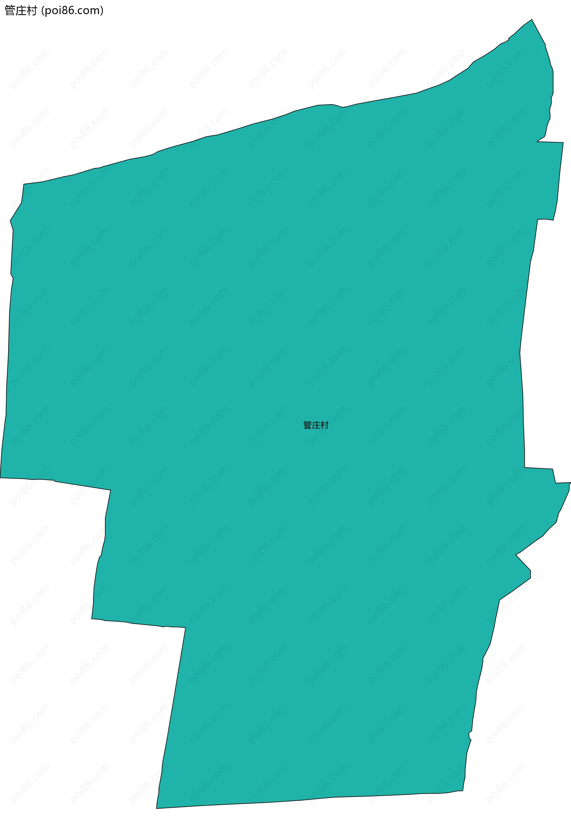 管庄村边界地图