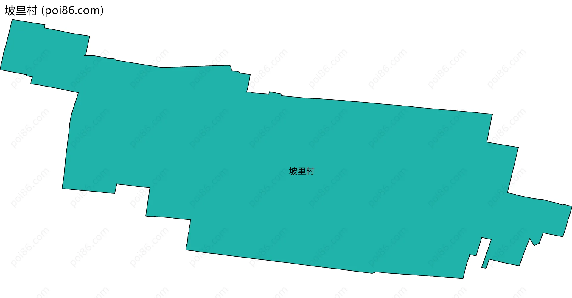 坡里村边界地图