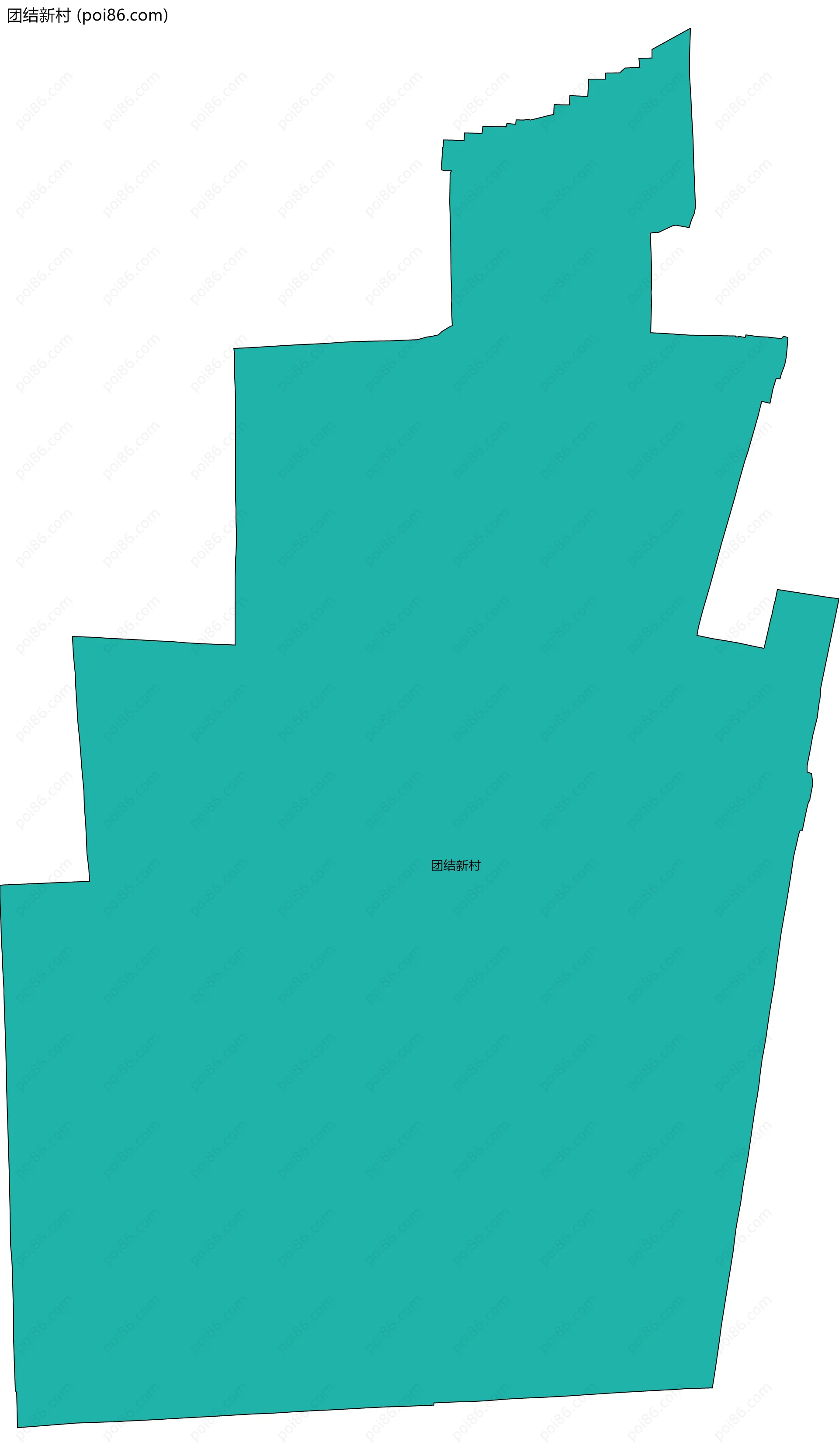 团结新村边界地图