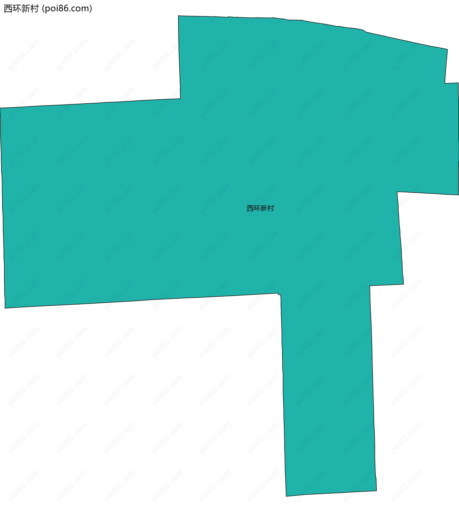 西环新村边界地图