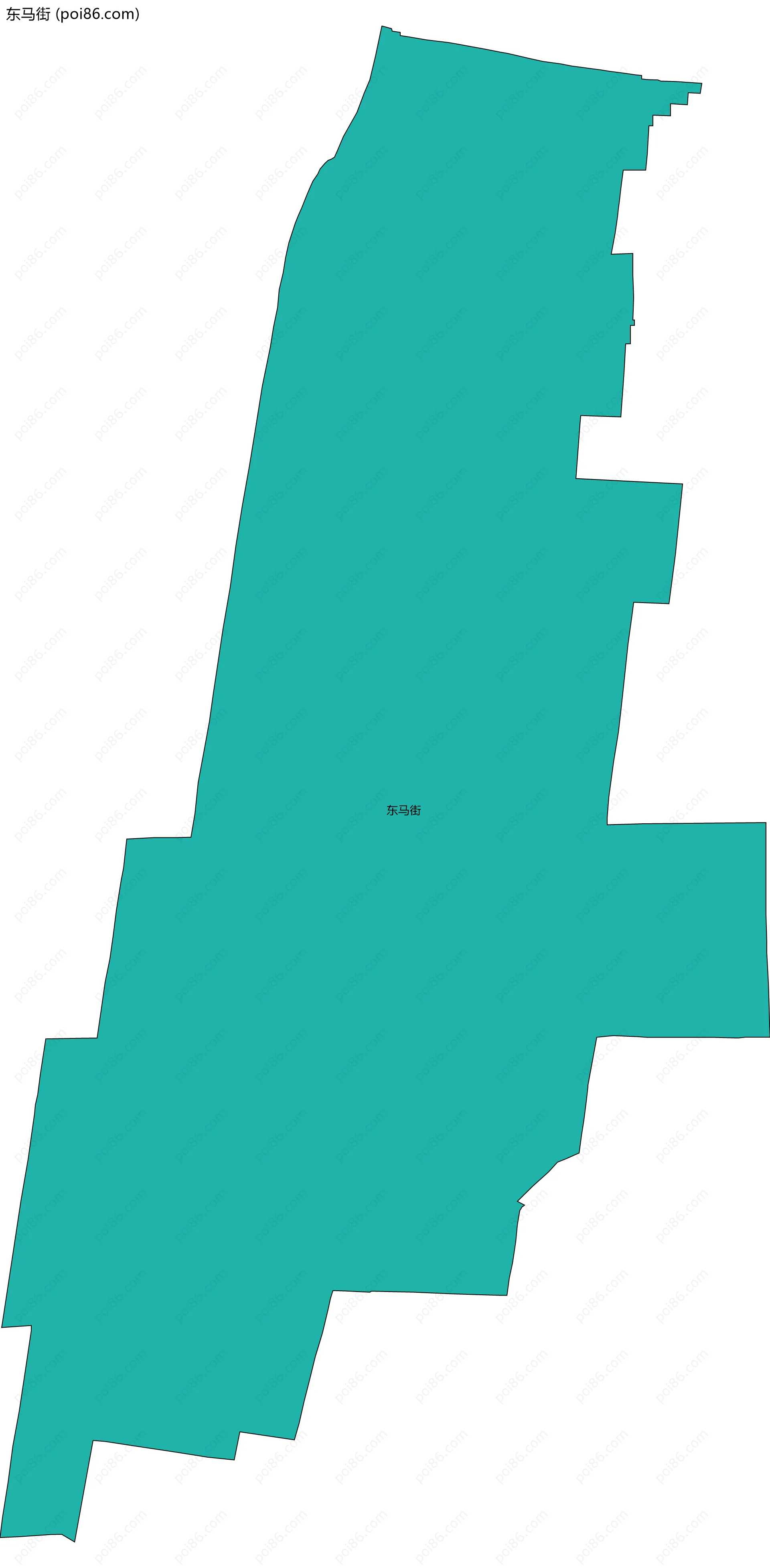 东马街边界地图