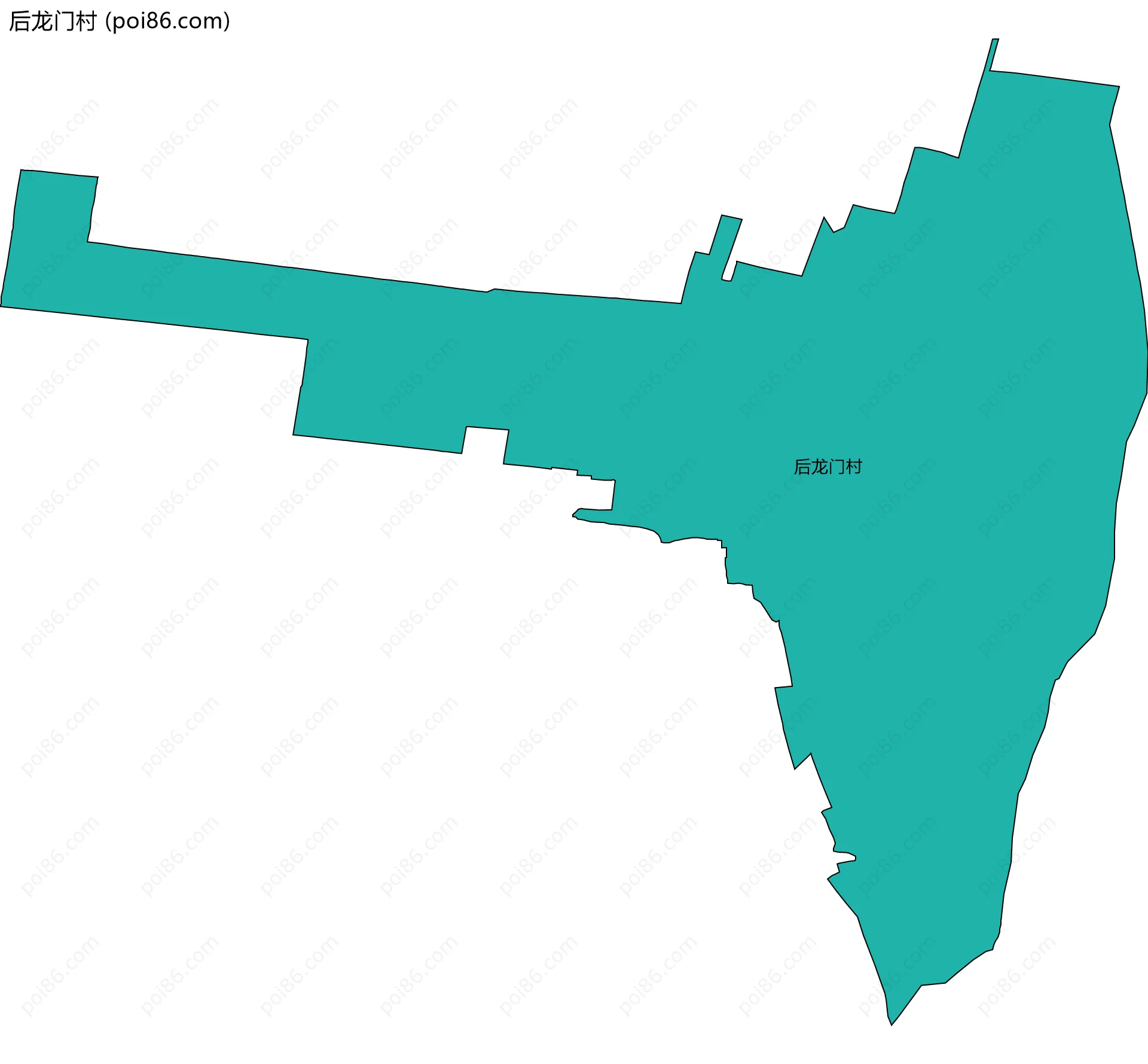 后龙门村边界地图