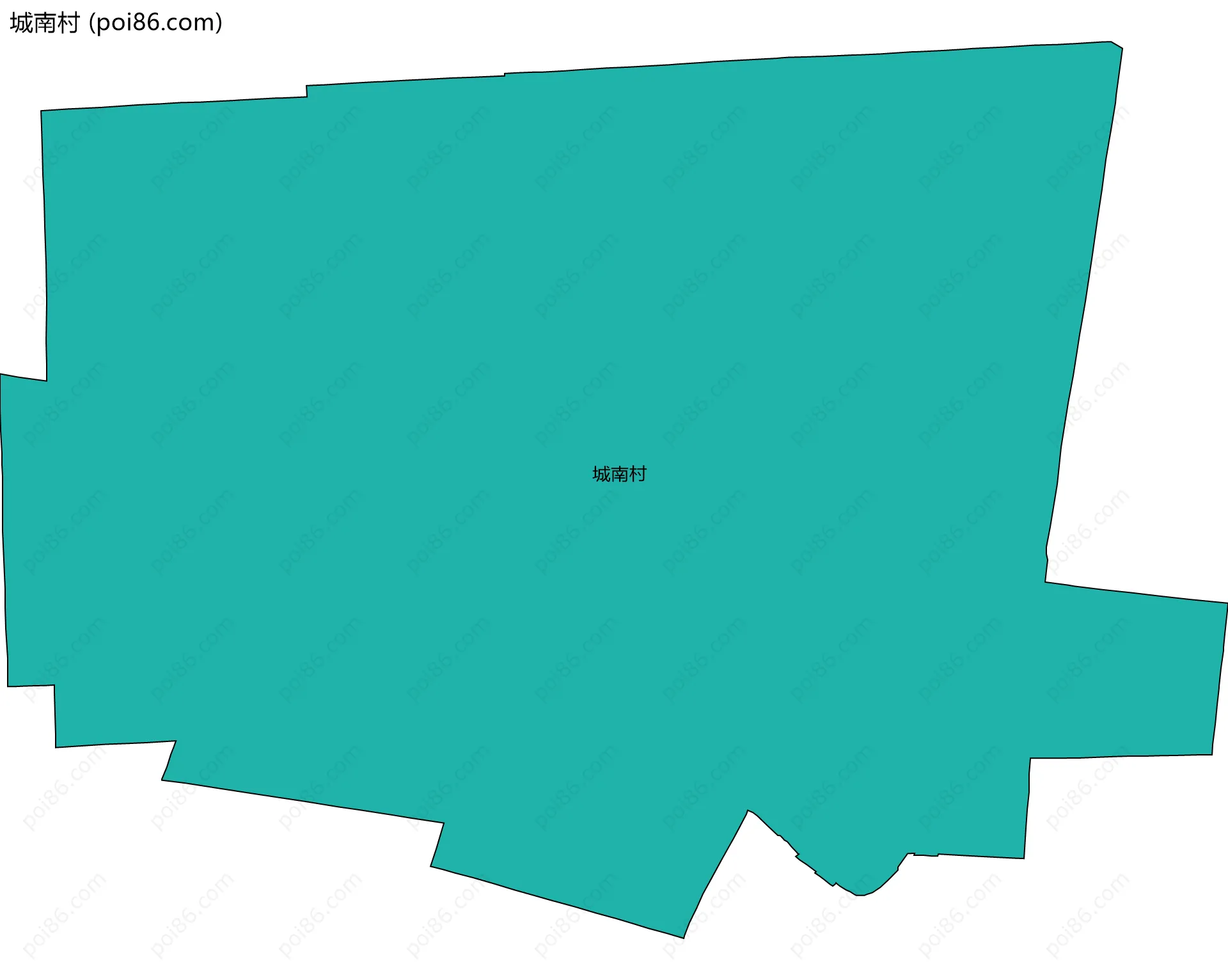 城南村边界地图