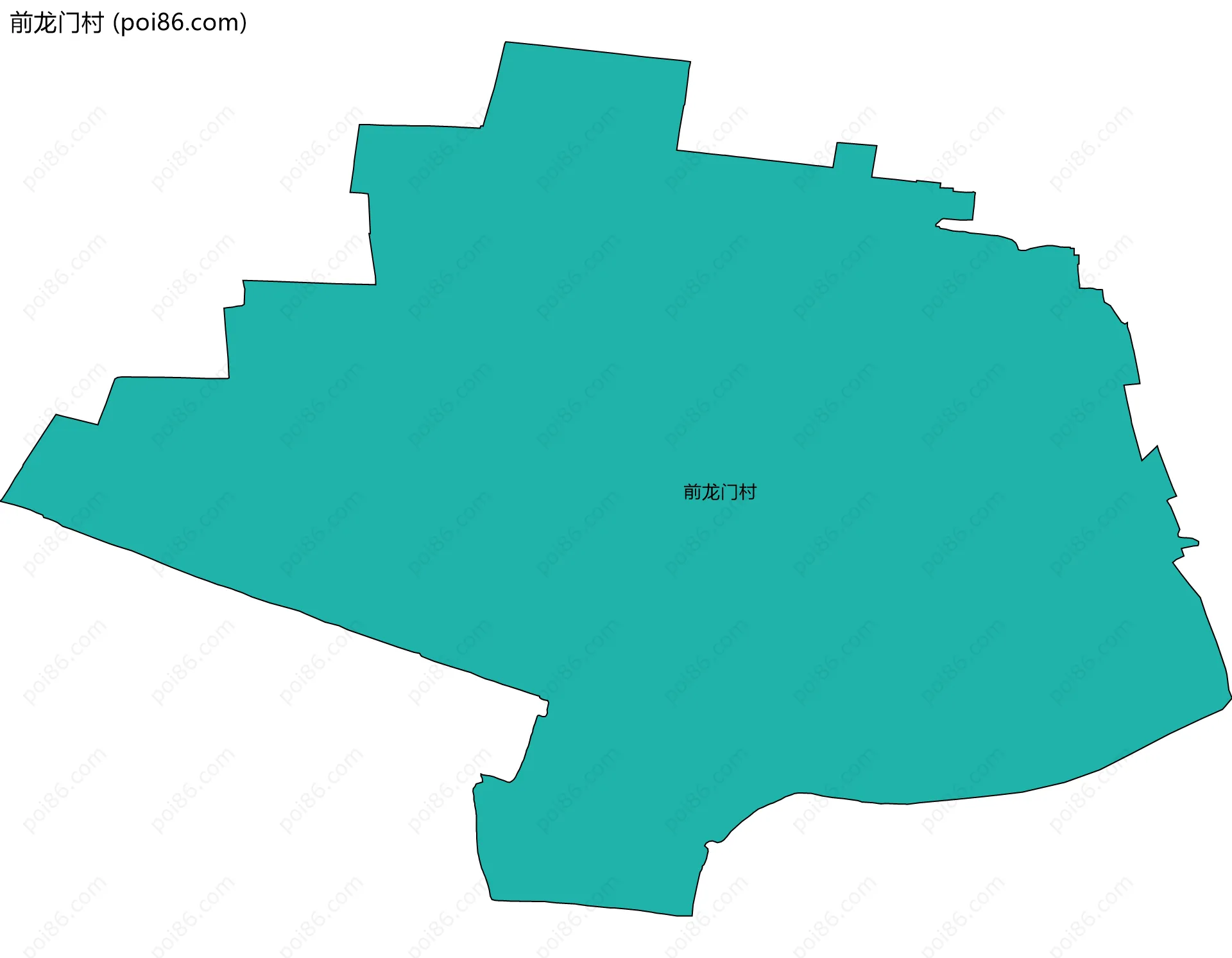 前龙门村边界地图