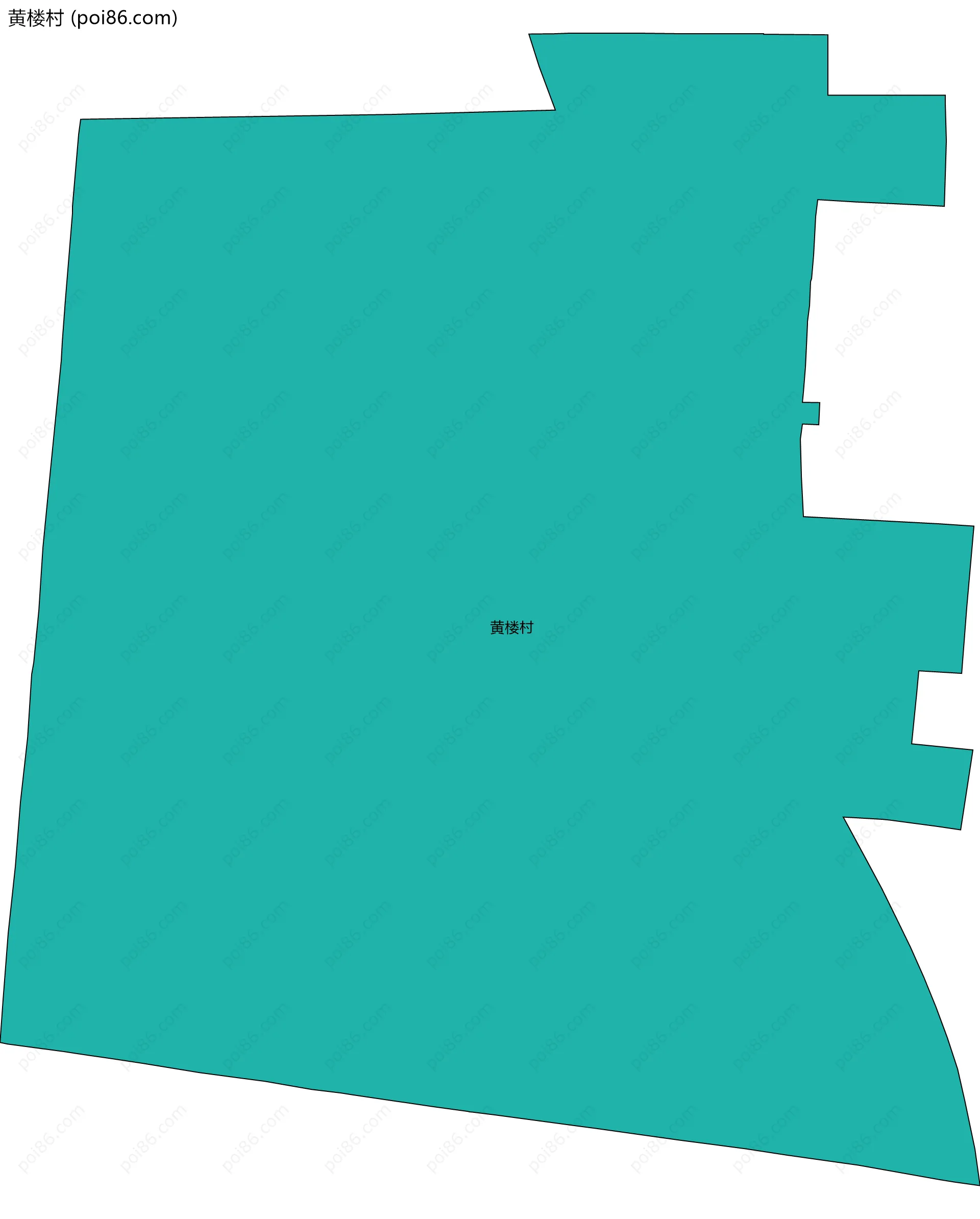 黄楼村边界地图