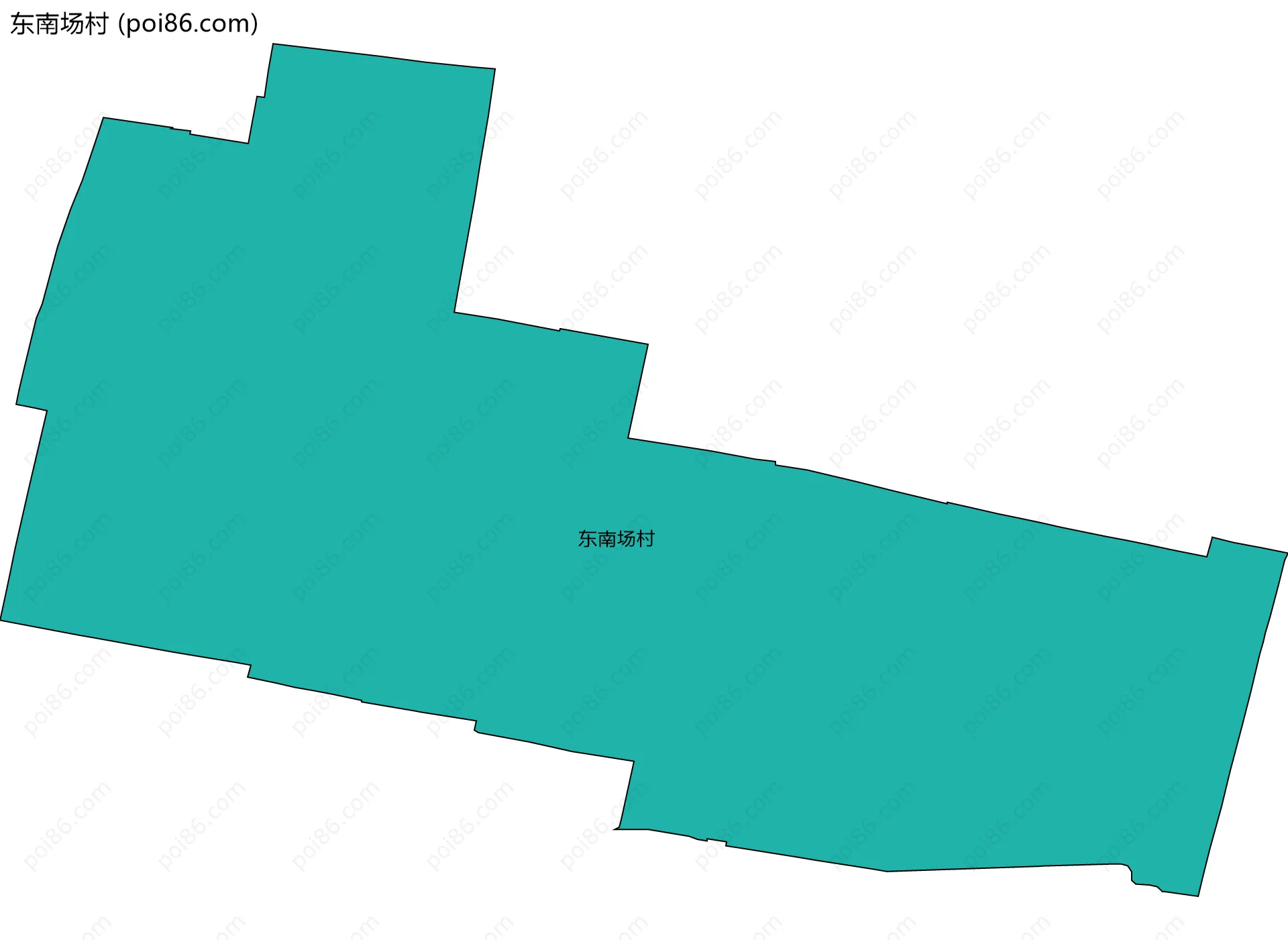 东南场村边界地图