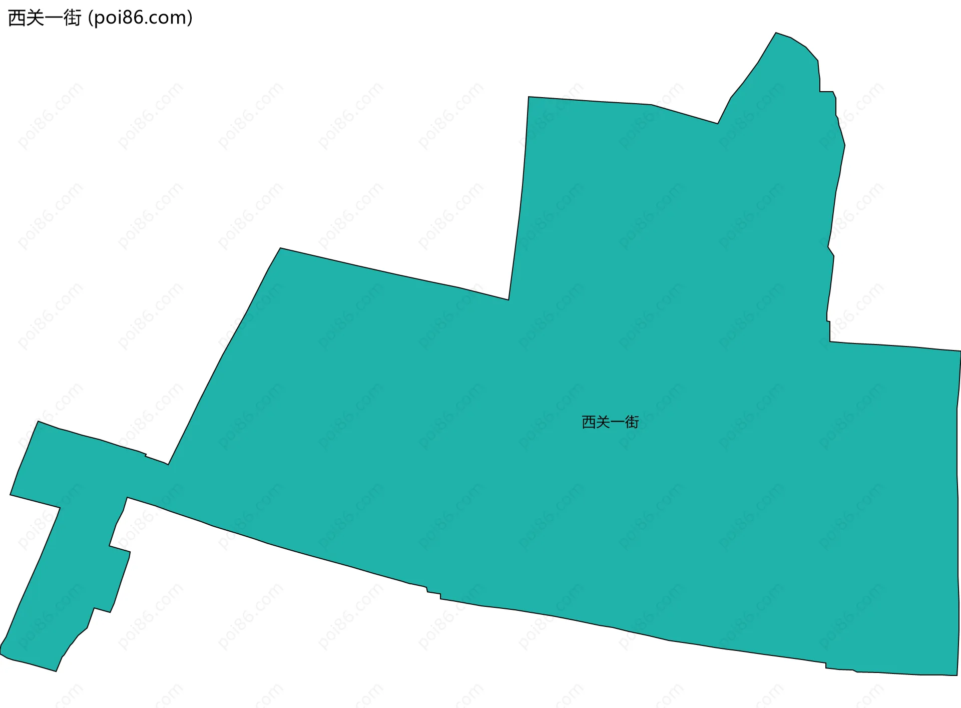 西关一街边界地图