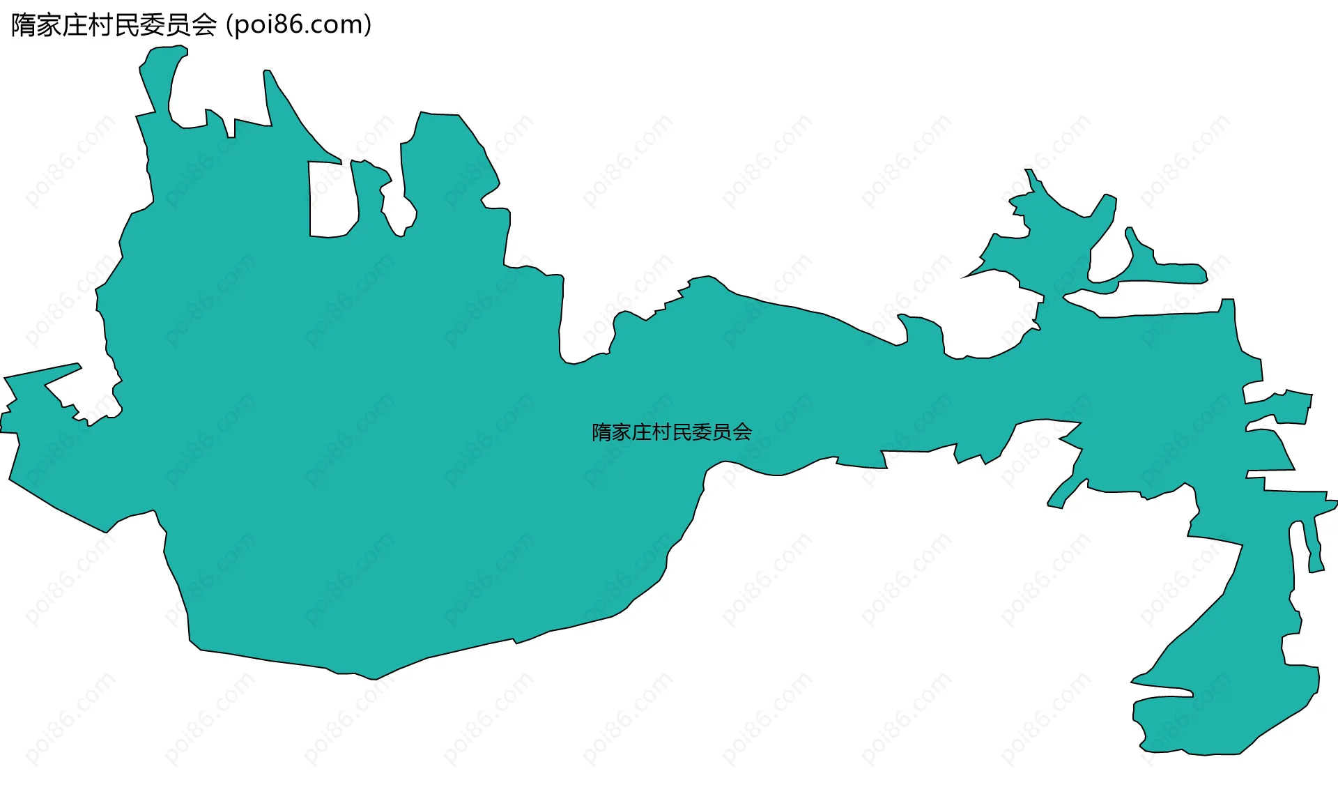 隋家庄村民委员会边界地图