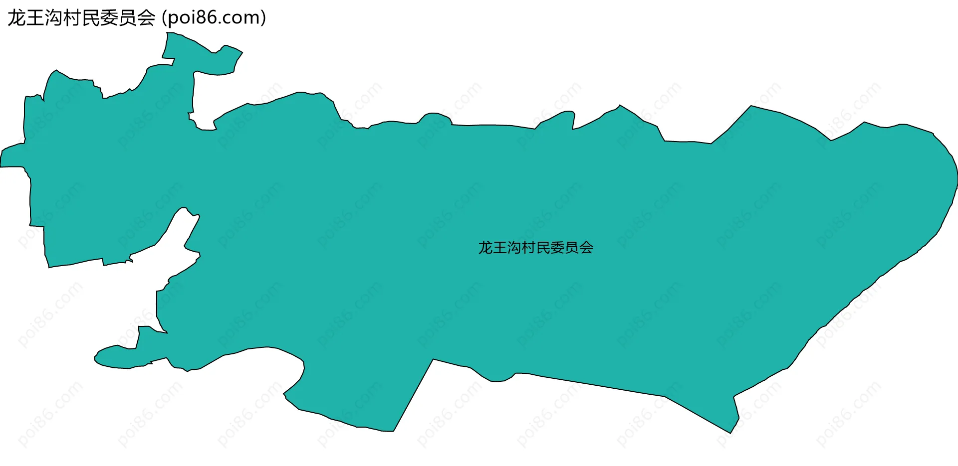 龙王沟村民委员会边界地图
