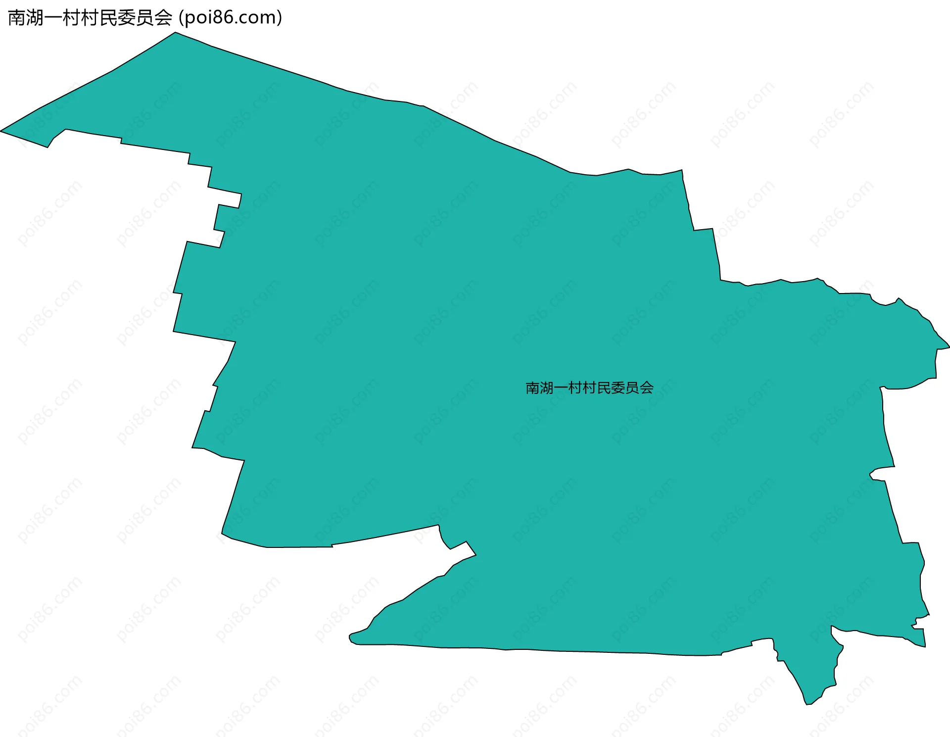南湖一村村民委员会边界地图