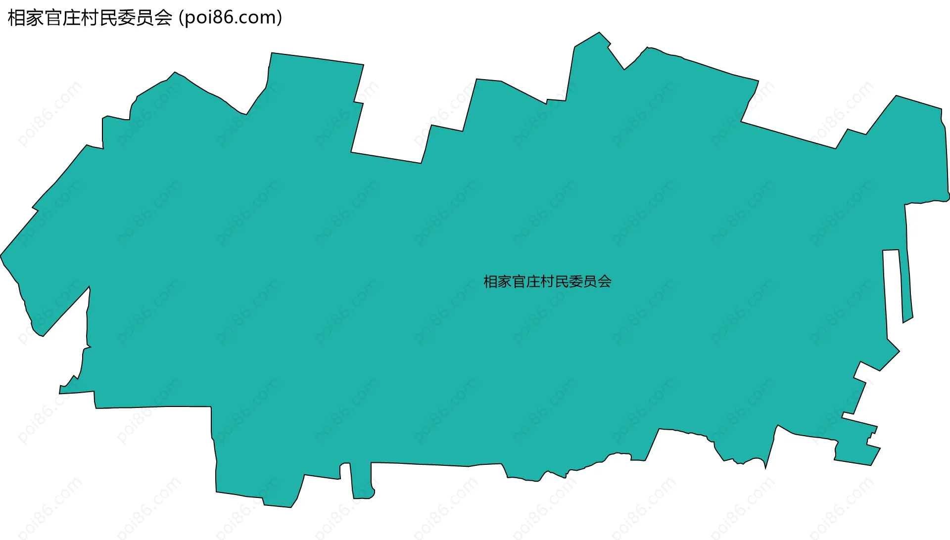 相家官庄村民委员会边界地图