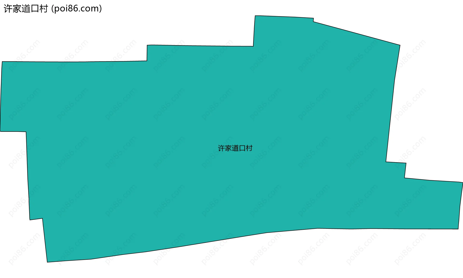 许家道口村边界地图