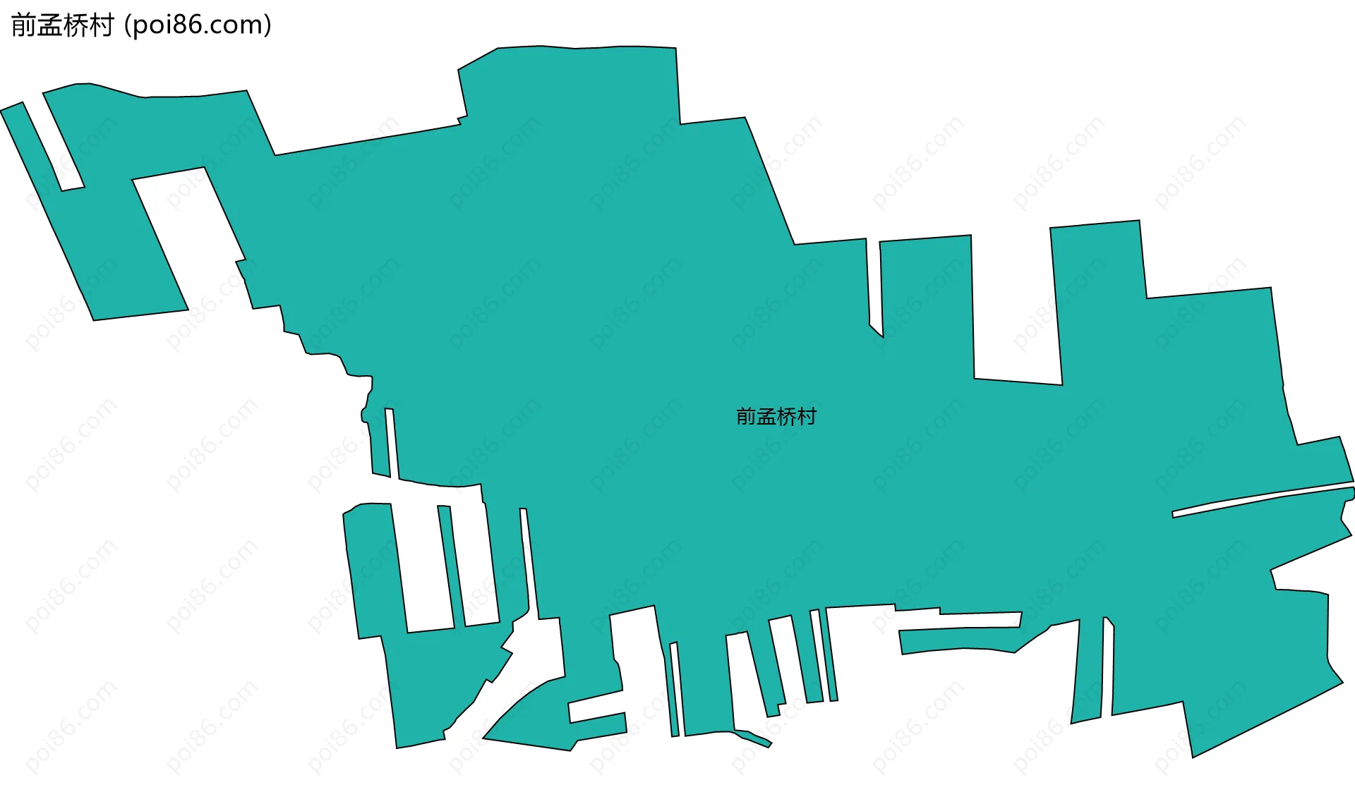 前孟桥村边界地图
