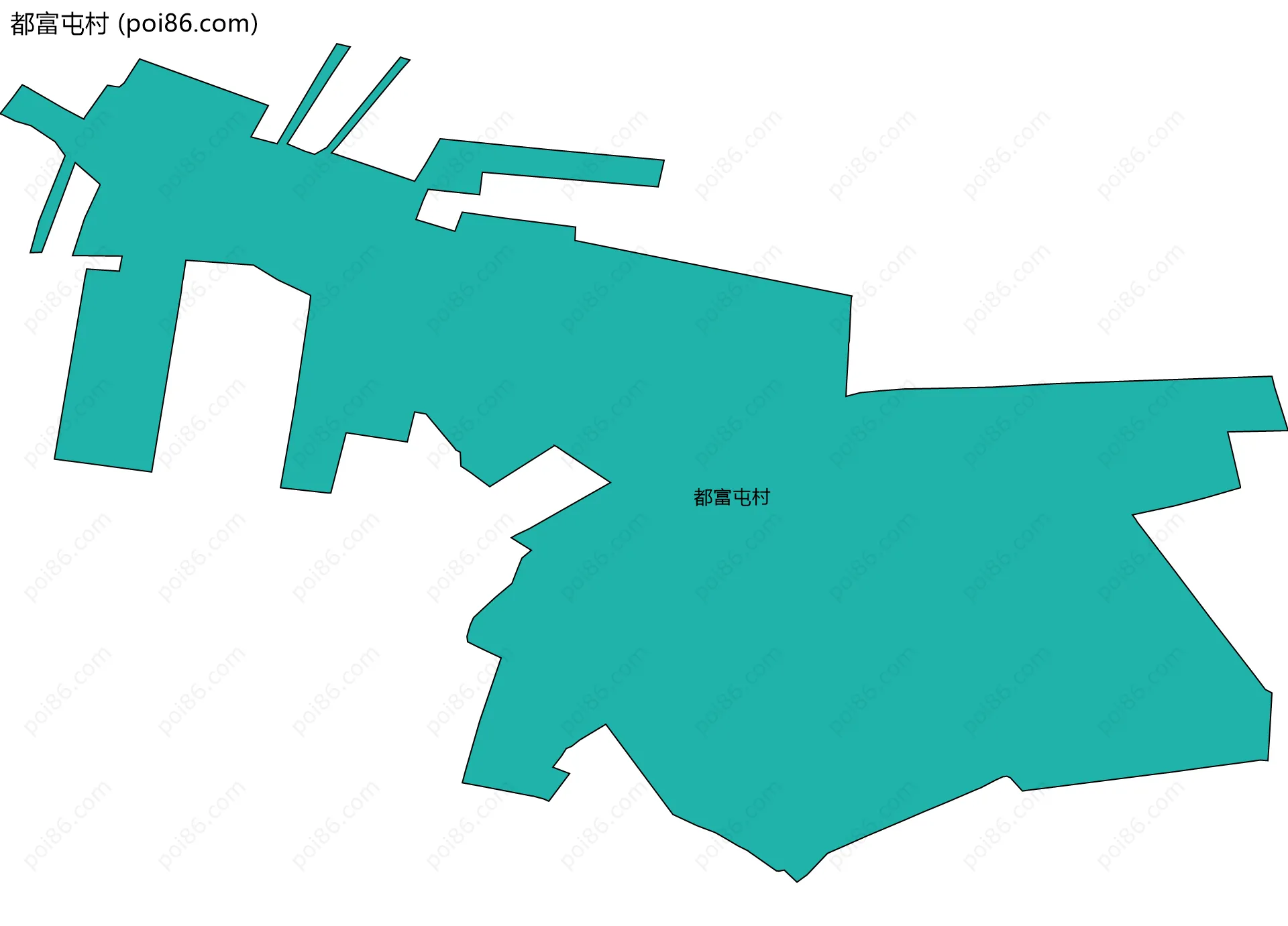 都富屯村边界地图
