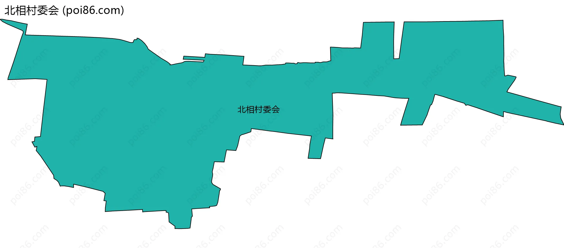 北相村委会边界地图