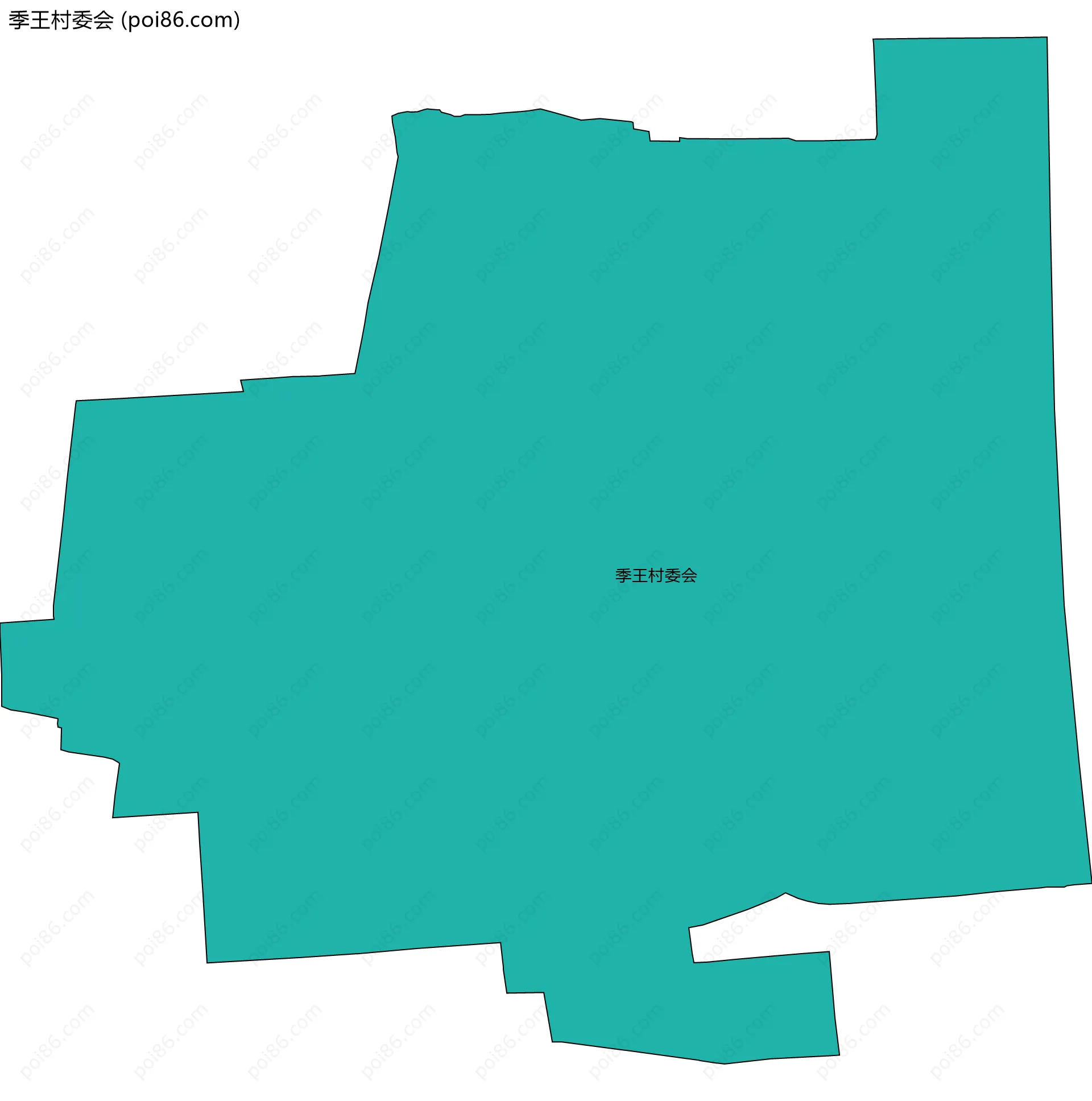 季王村委会边界地图