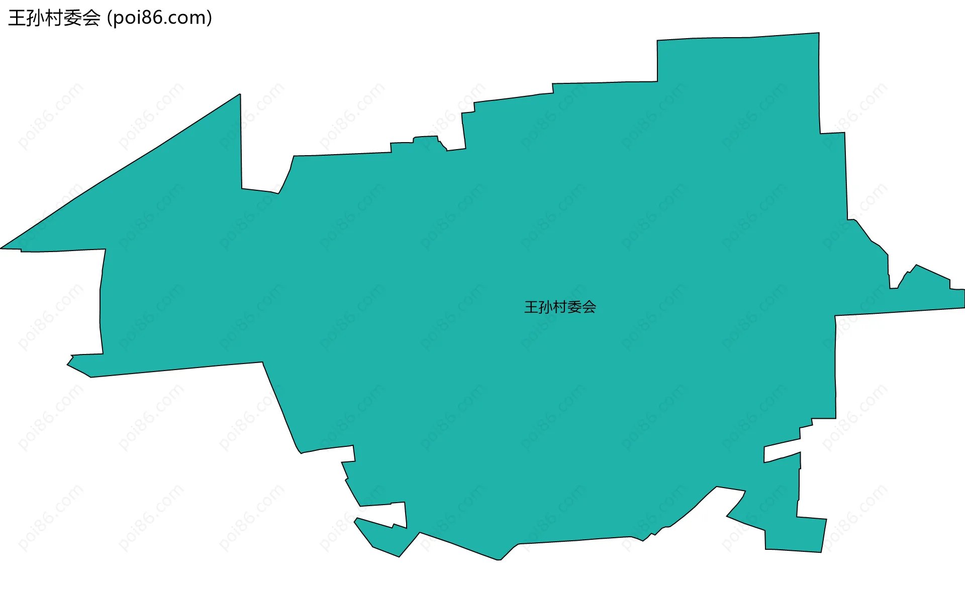 王孙村委会边界地图