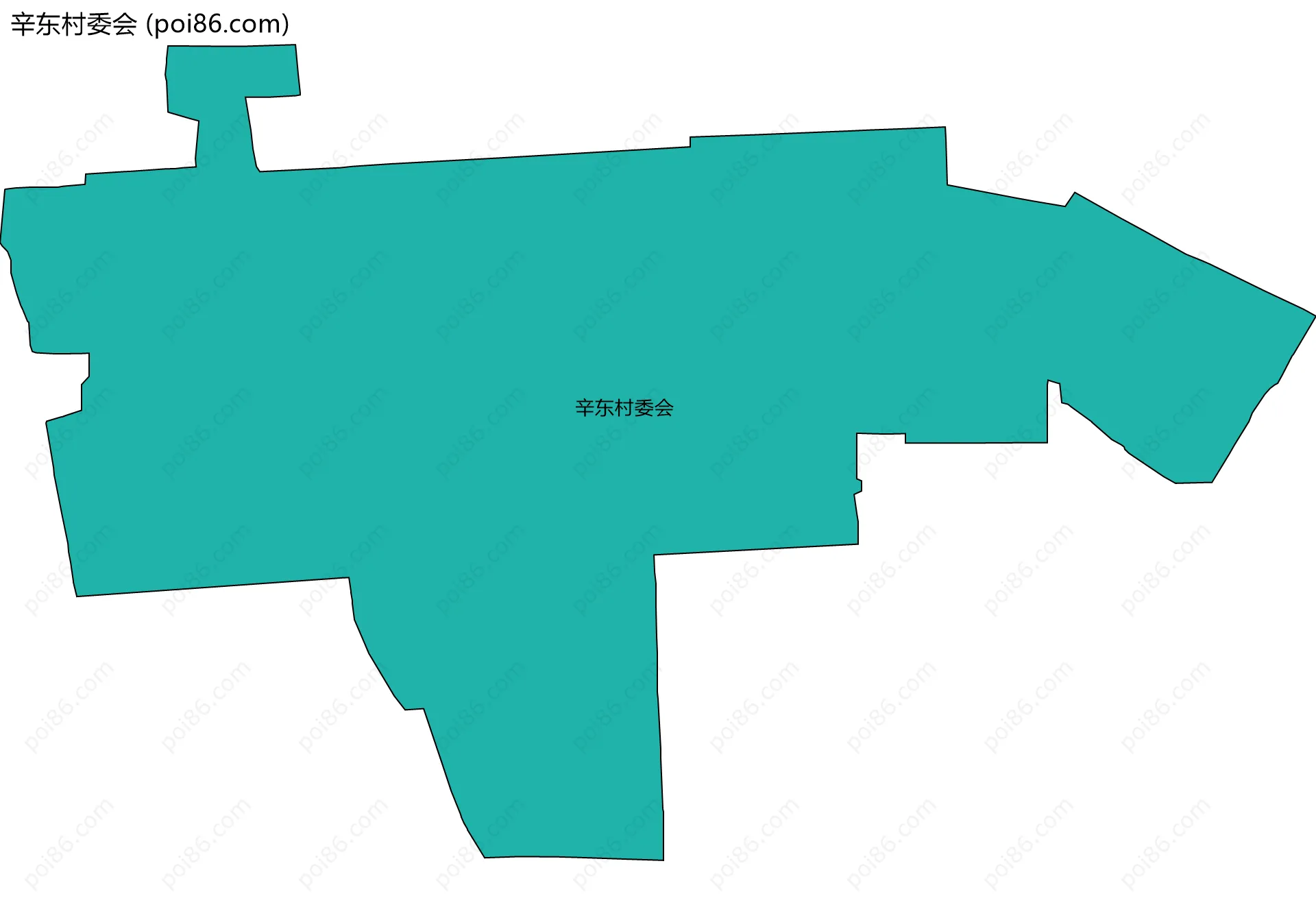 辛东村委会边界地图