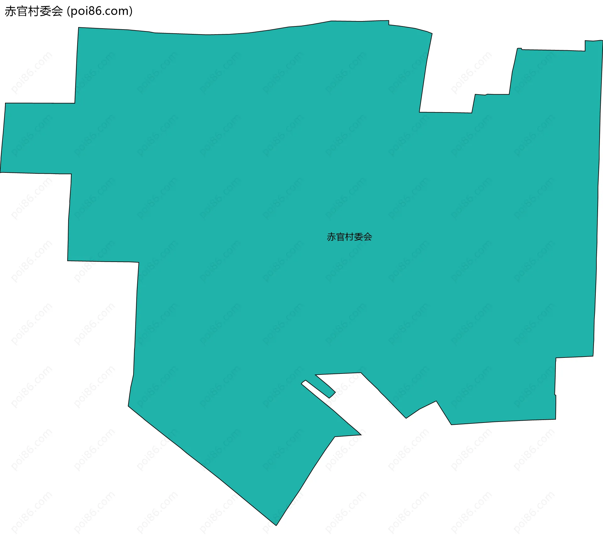 赤官村委会边界地图