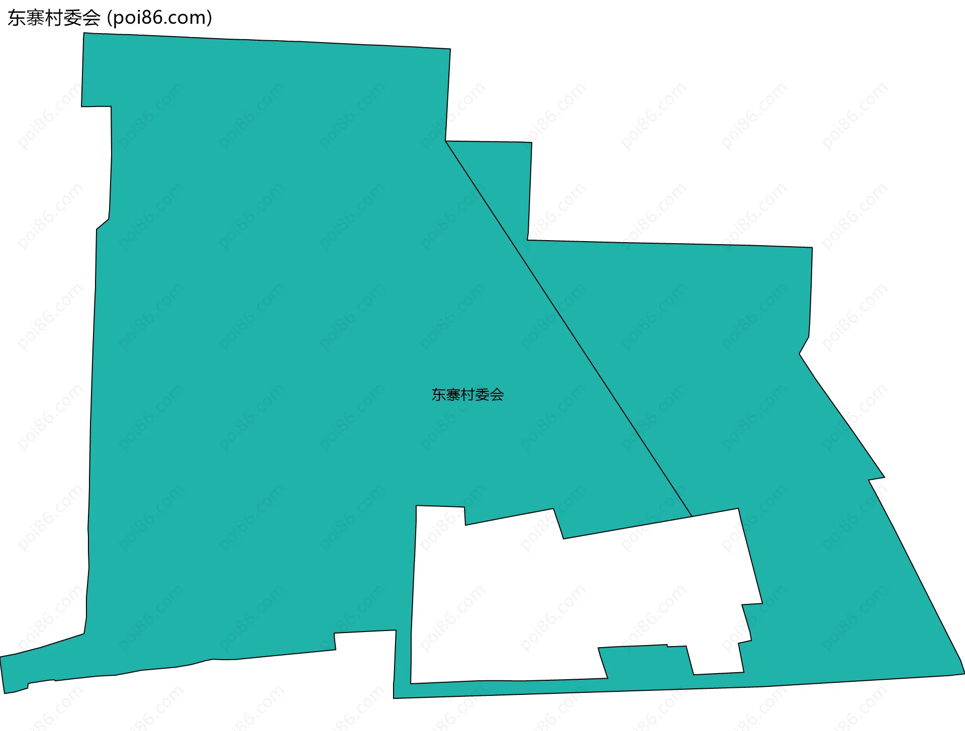 东寨村委会边界地图