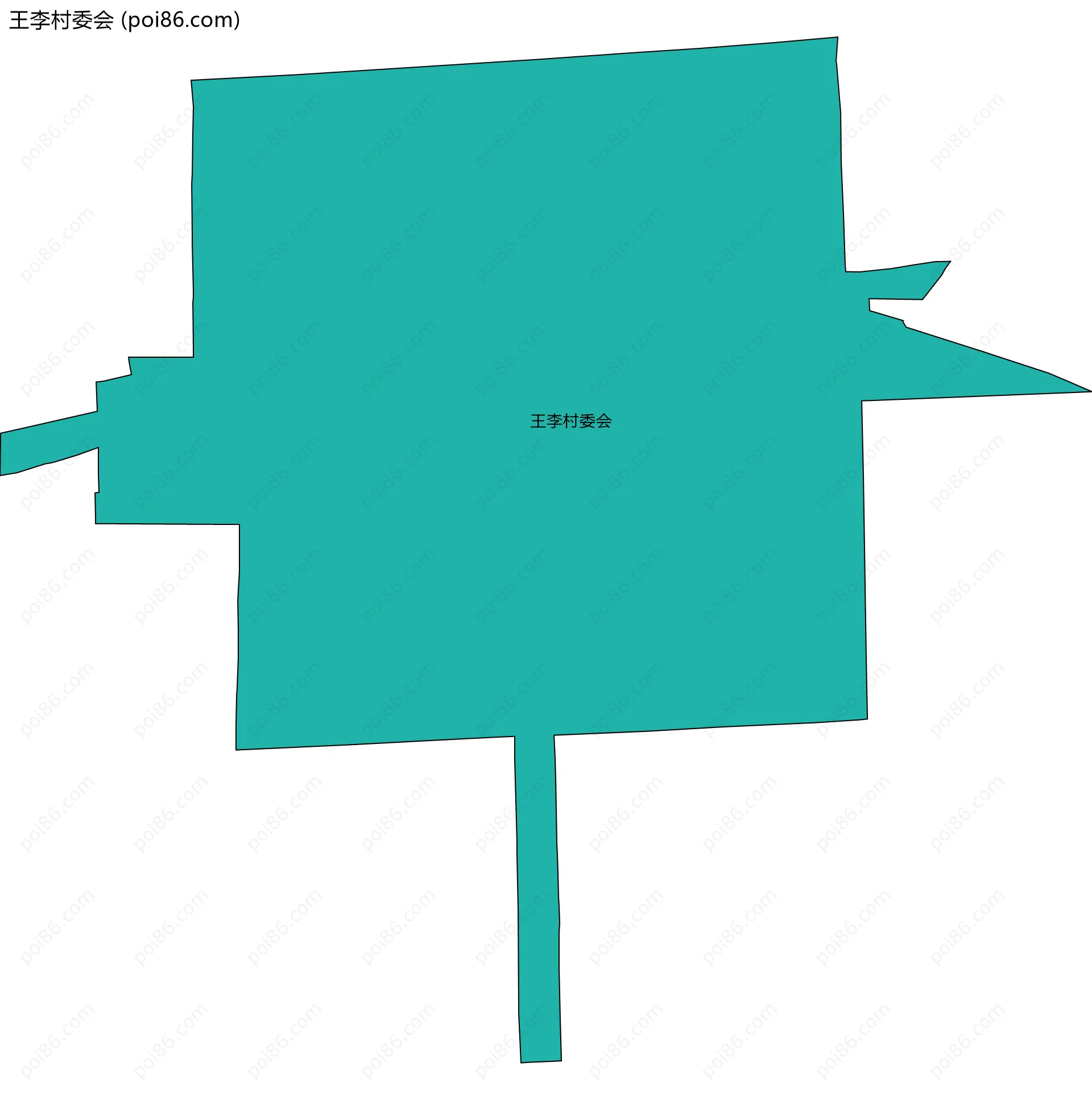 王李村委会边界地图