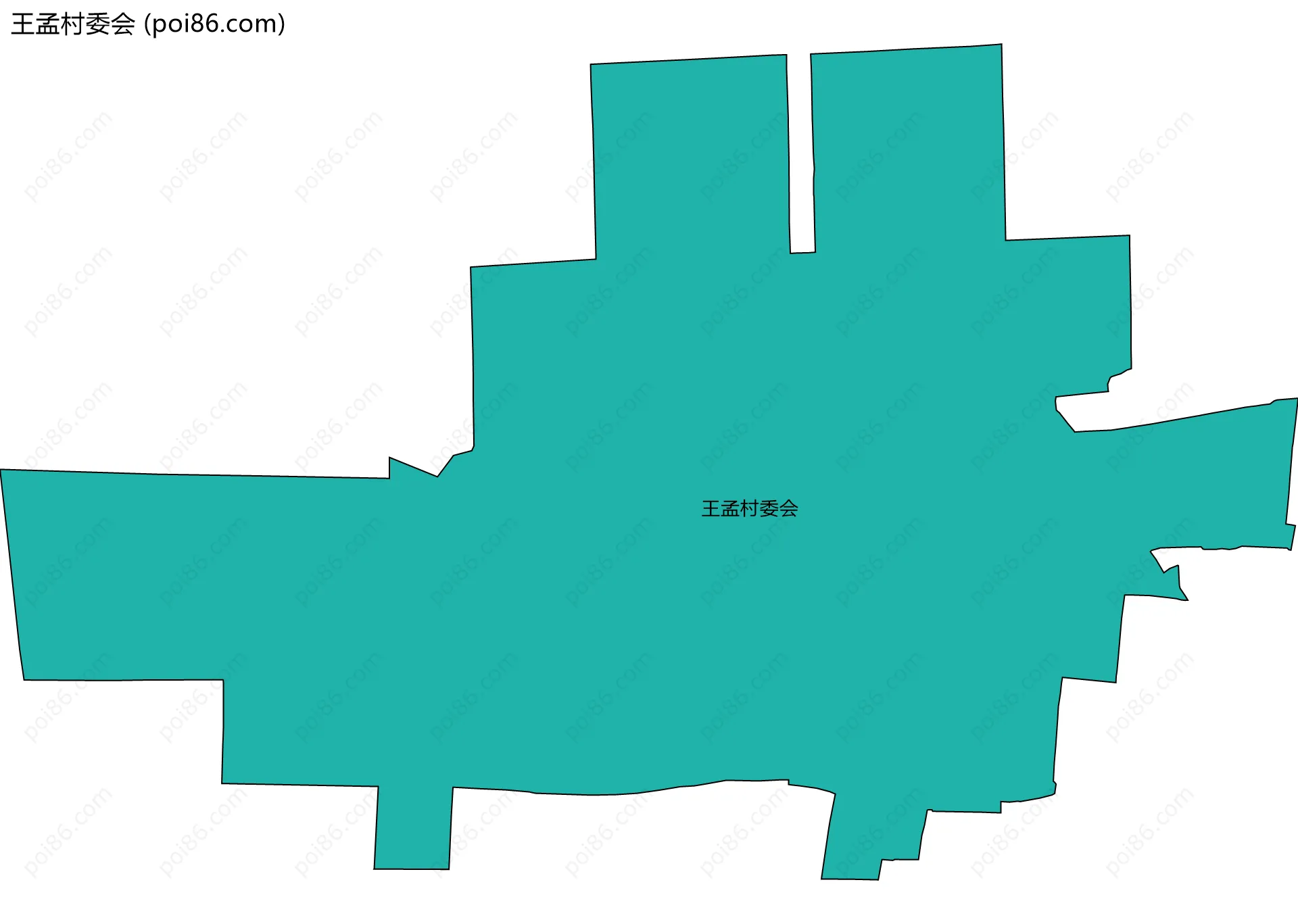 王孟村委会边界地图
