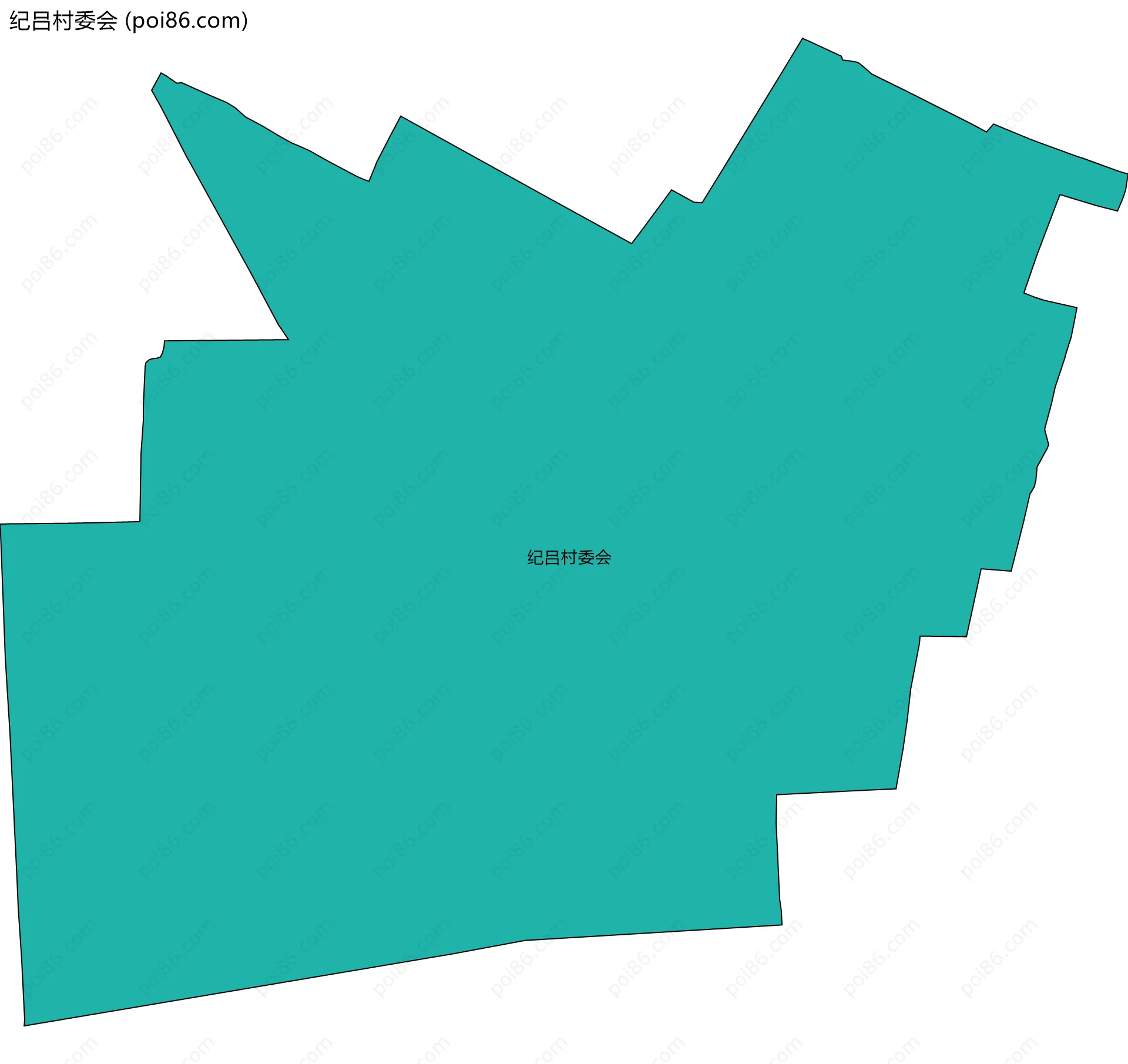 纪吕村委会边界地图