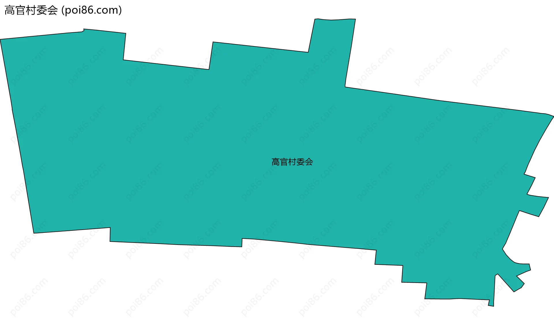 高官村委会边界地图