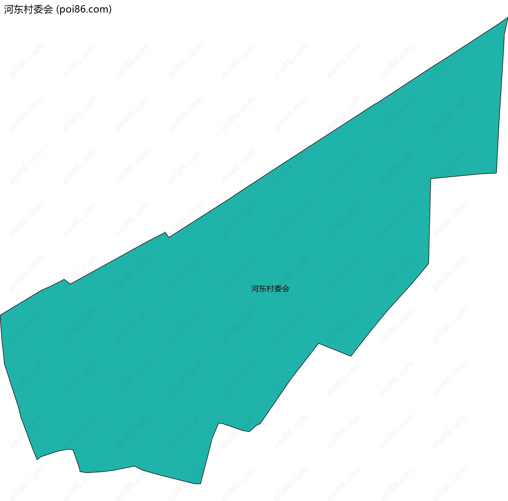 河东村委会边界地图