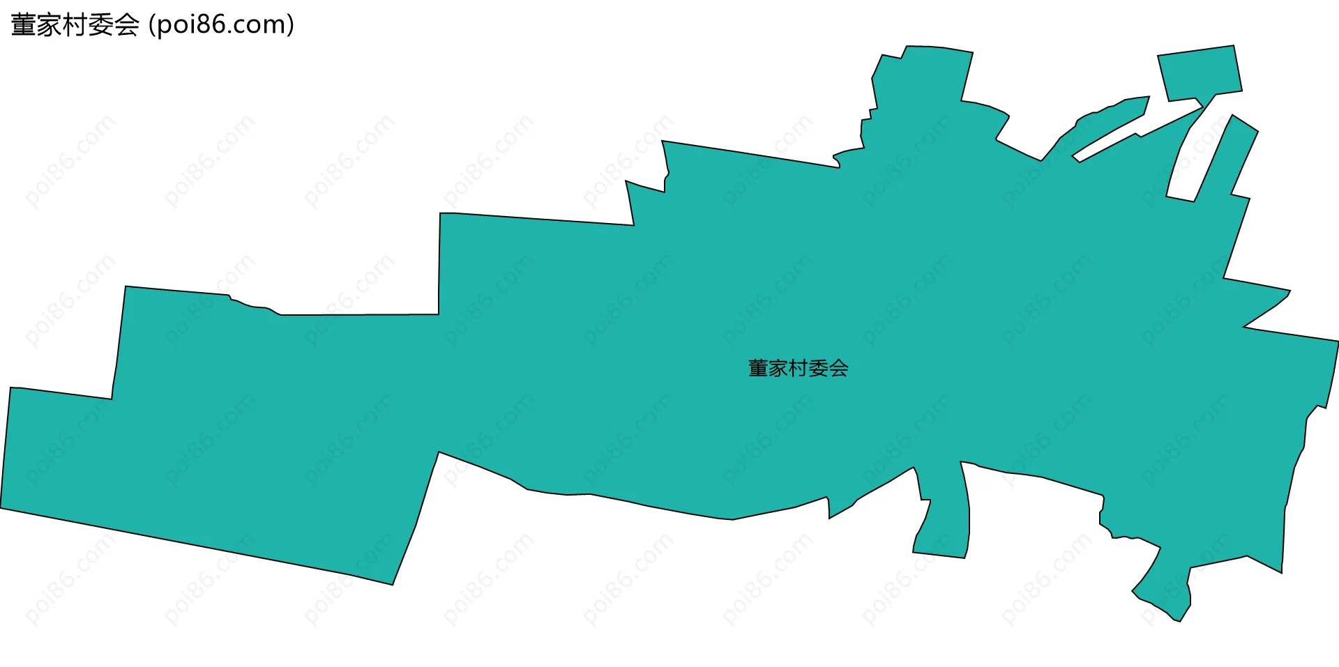 董家村委会边界地图