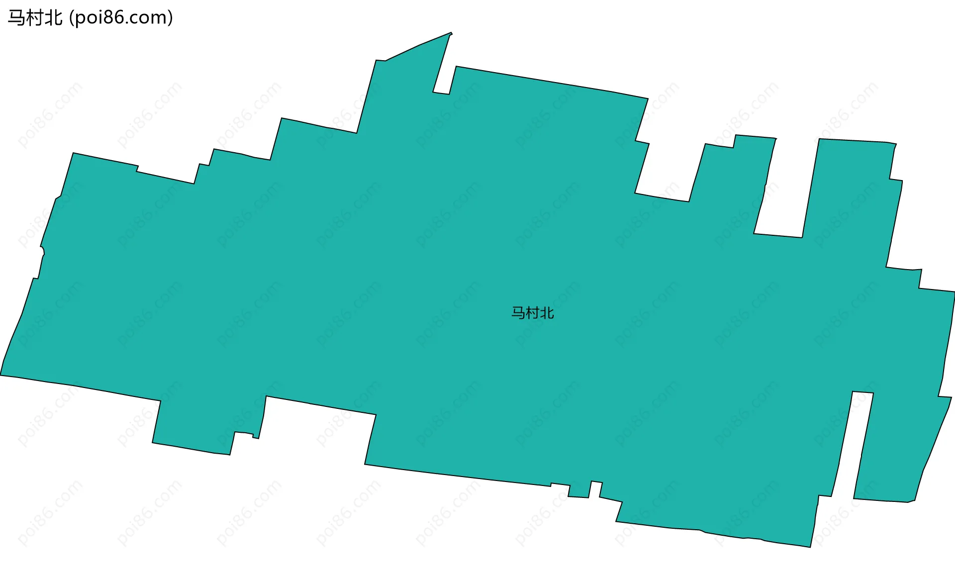 马村北边界地图