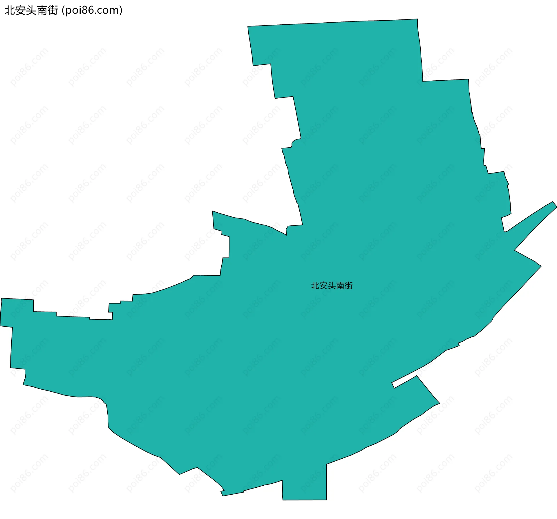 北安头南街边界地图
