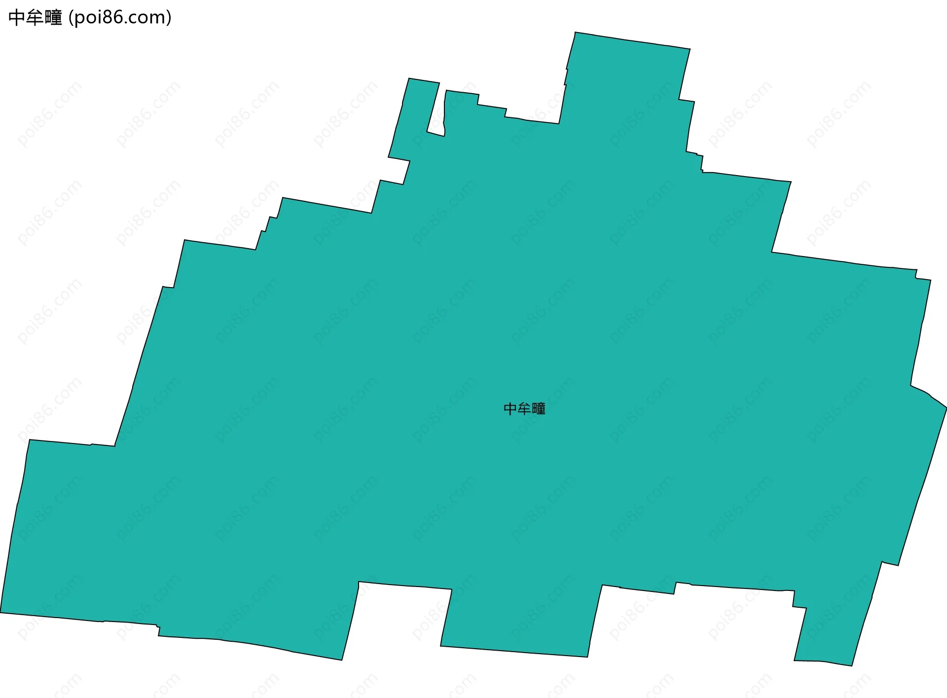 中牟疃边界地图