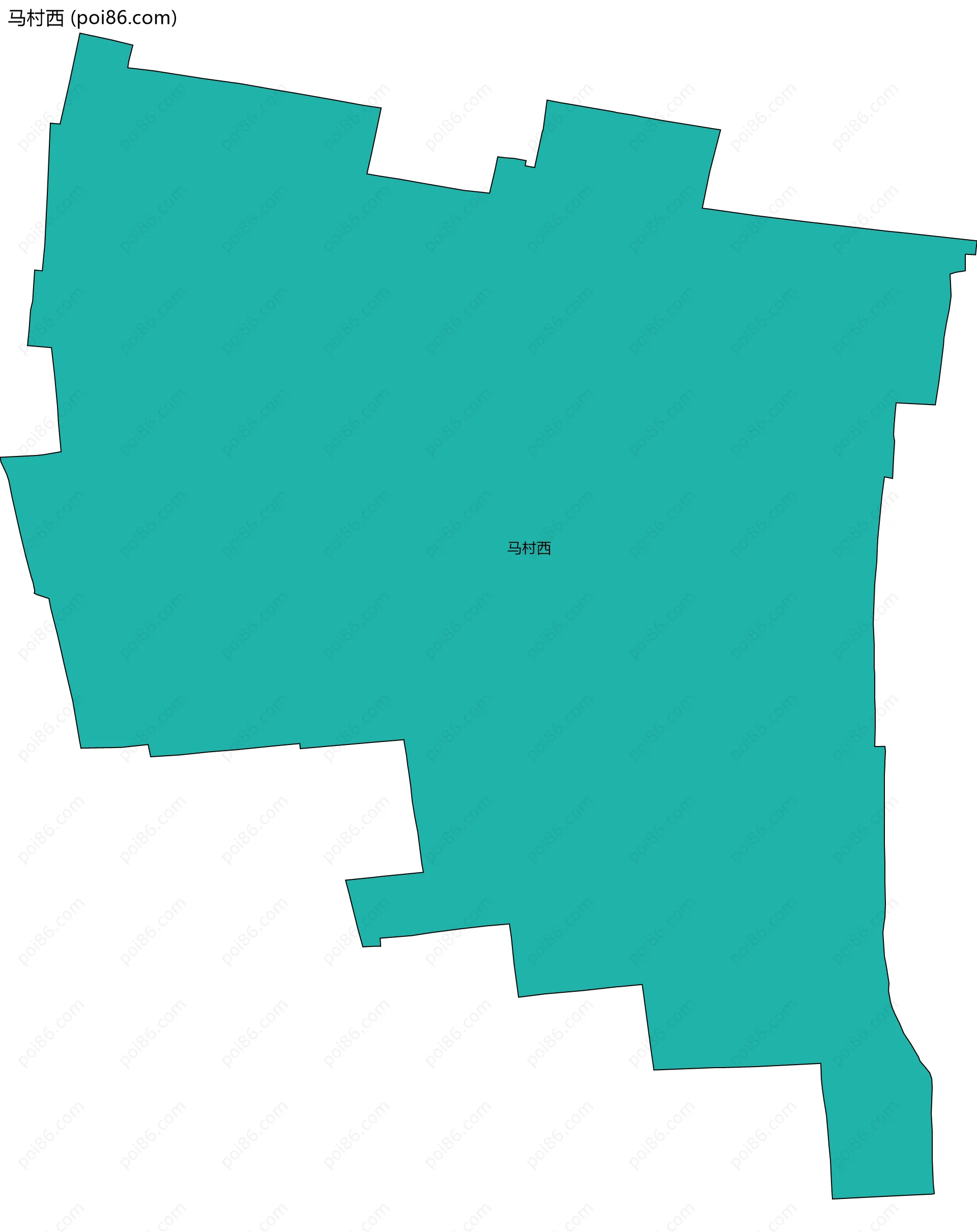 马村西边界地图
