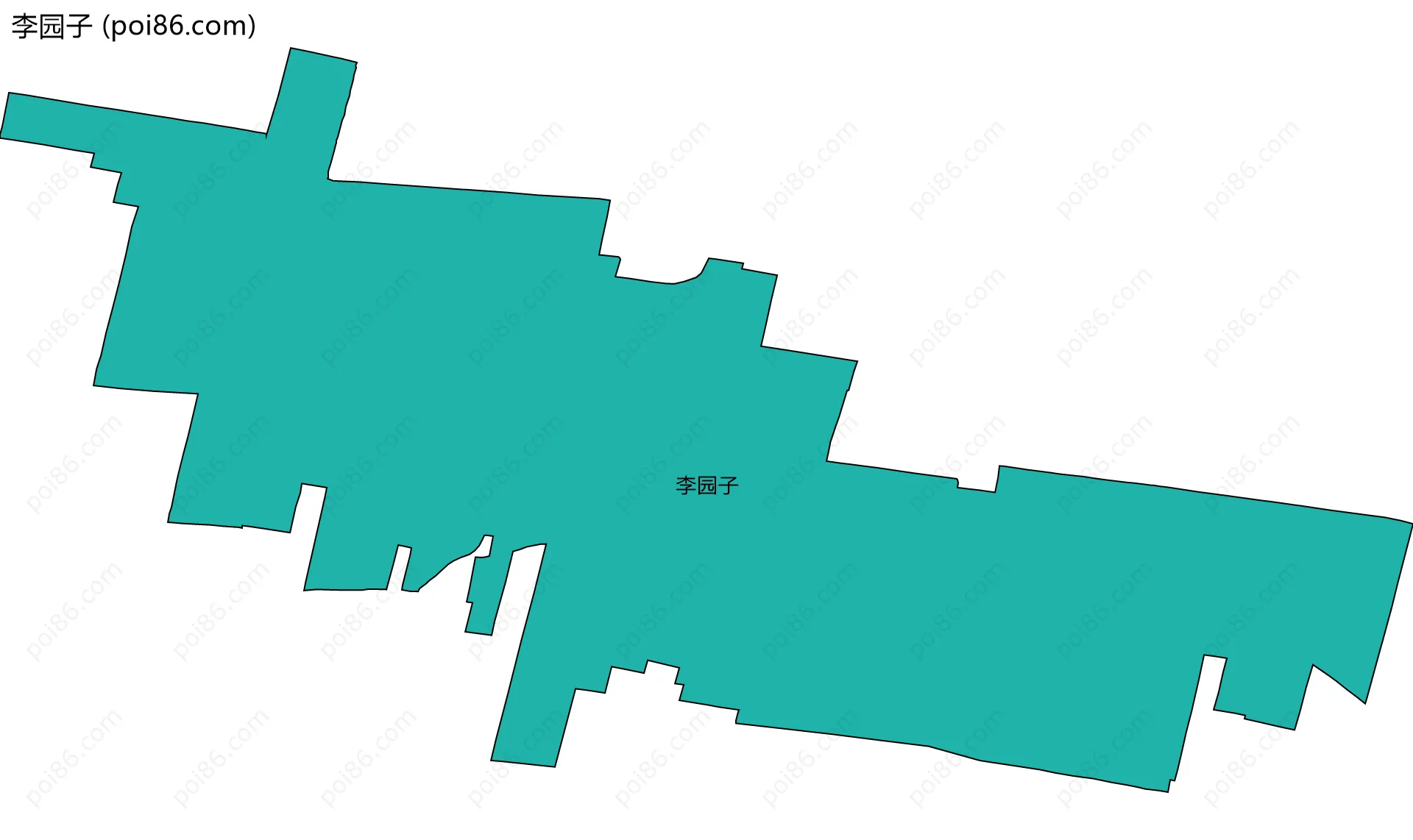 李园子边界地图