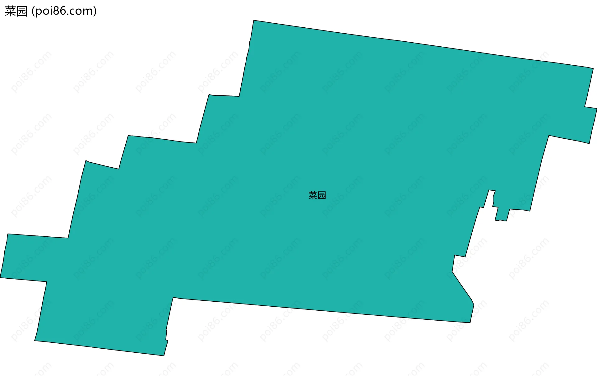 菜园边界地图
