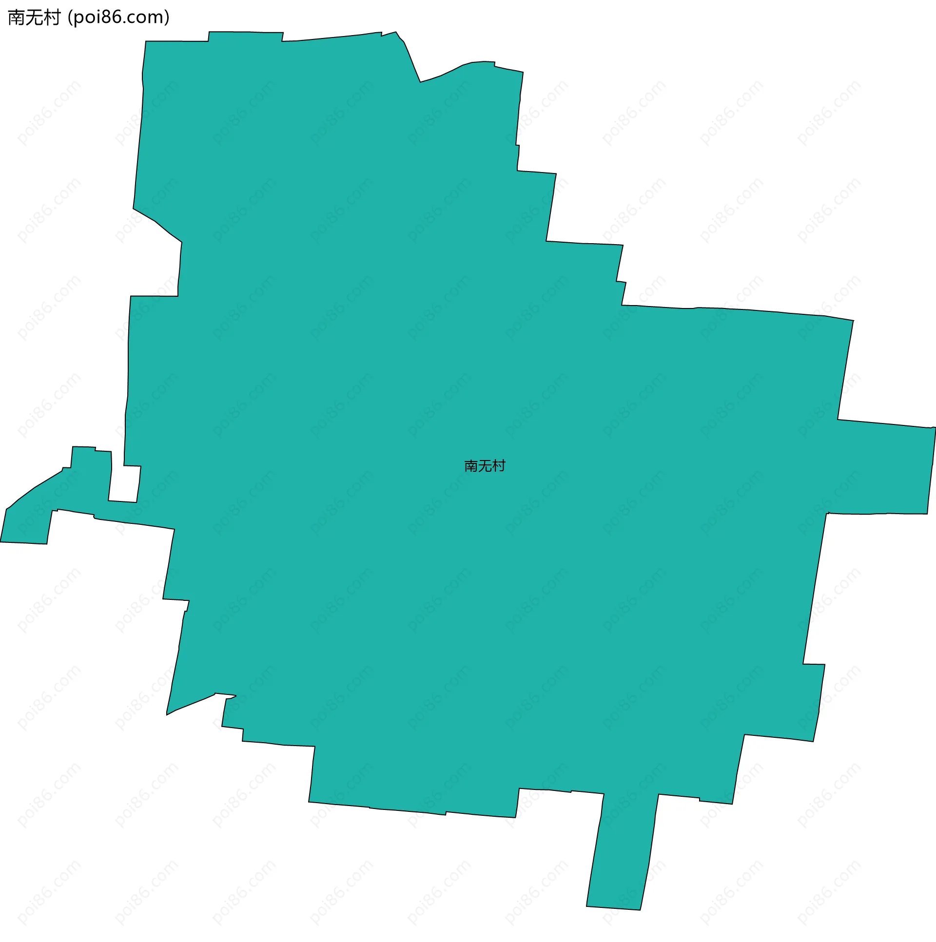 南无村边界地图
