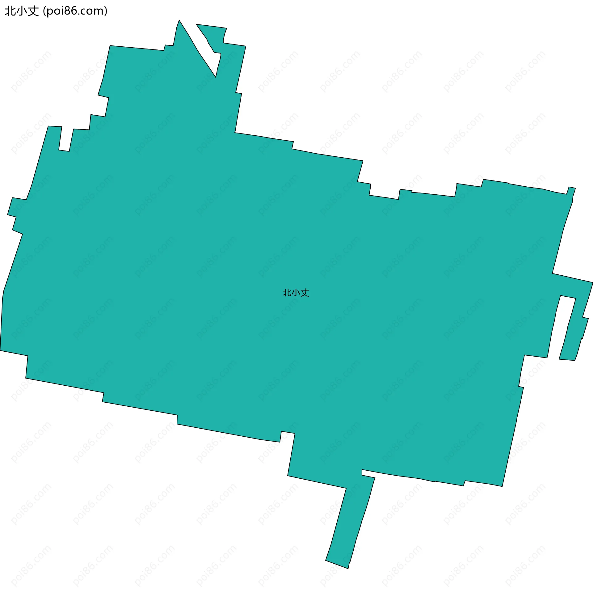 北小丈边界地图