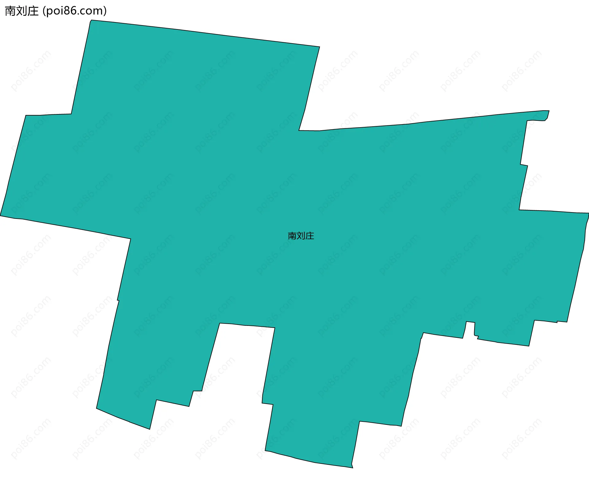 南刘庄边界地图