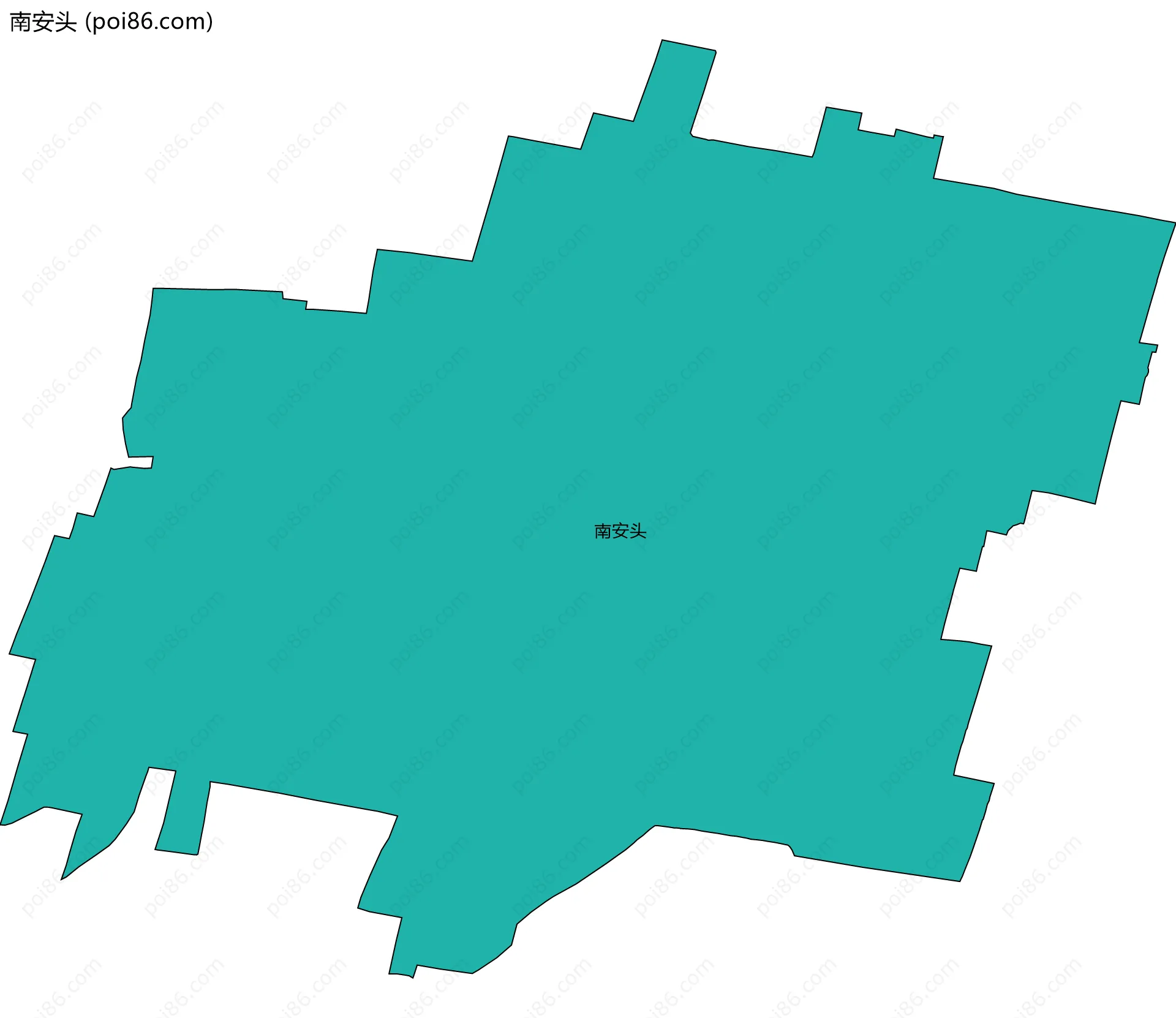 南安头边界地图
