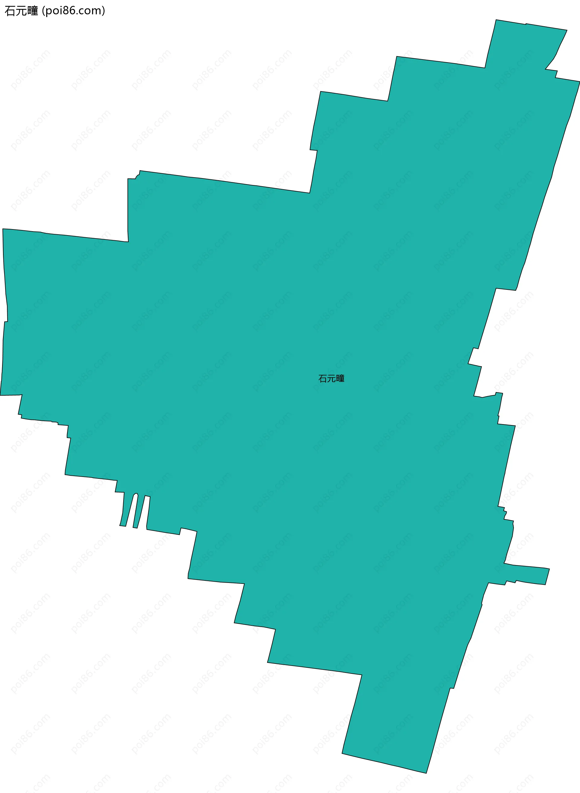 石元疃边界地图