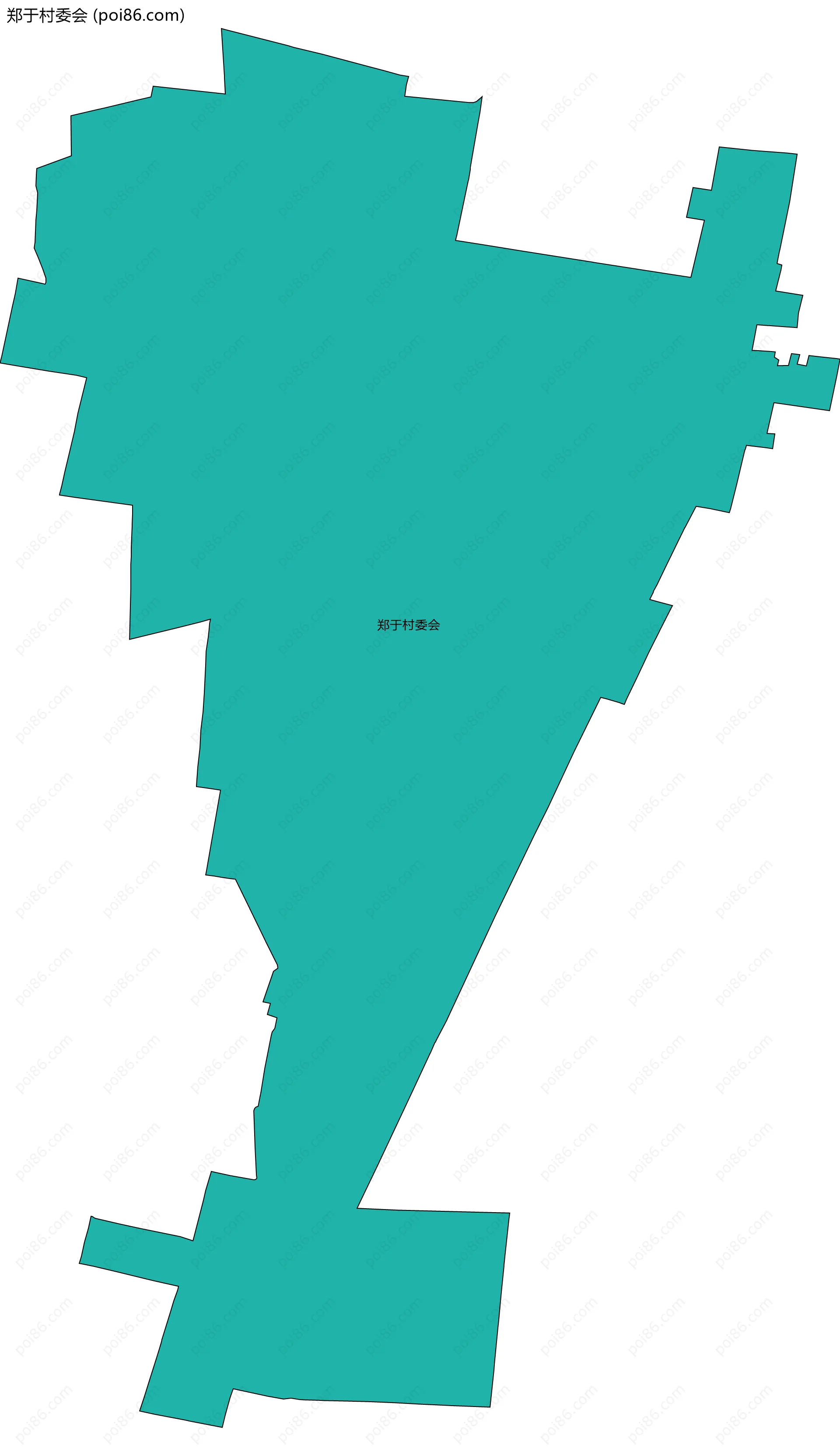 郑于村委会边界地图