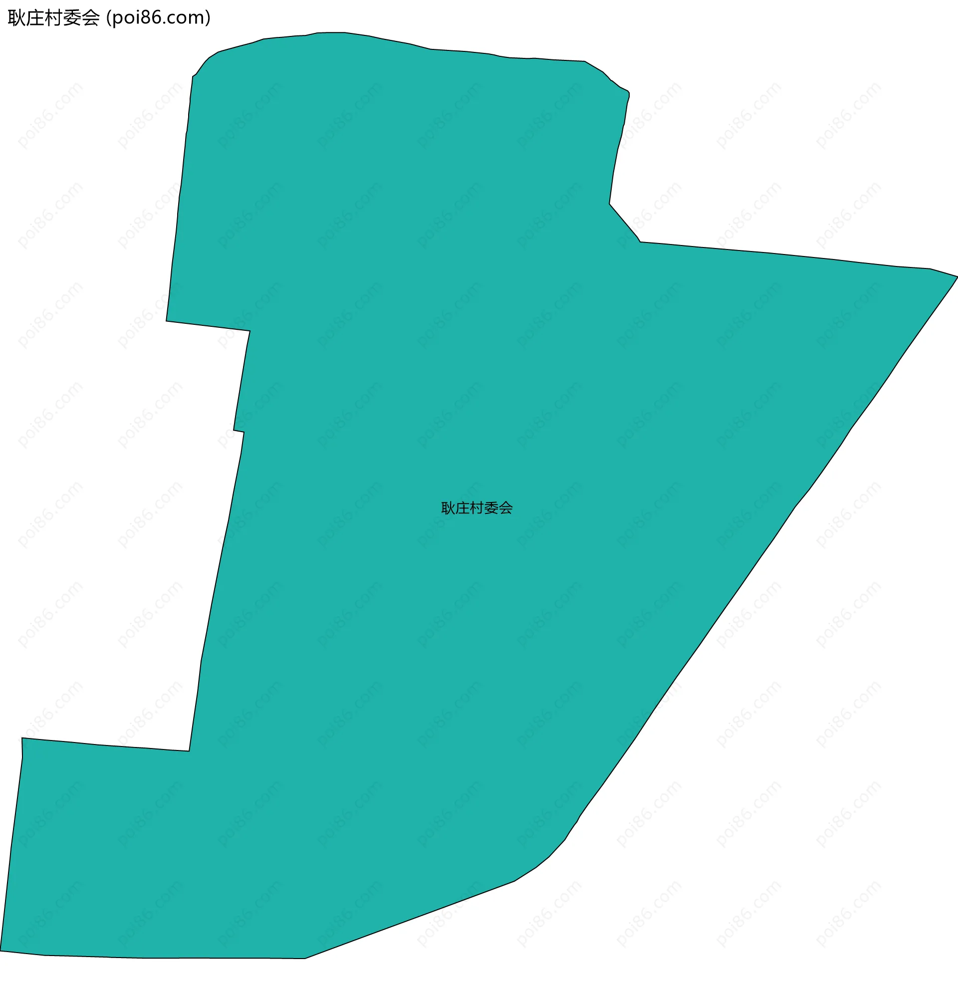 耿庄村委会边界地图