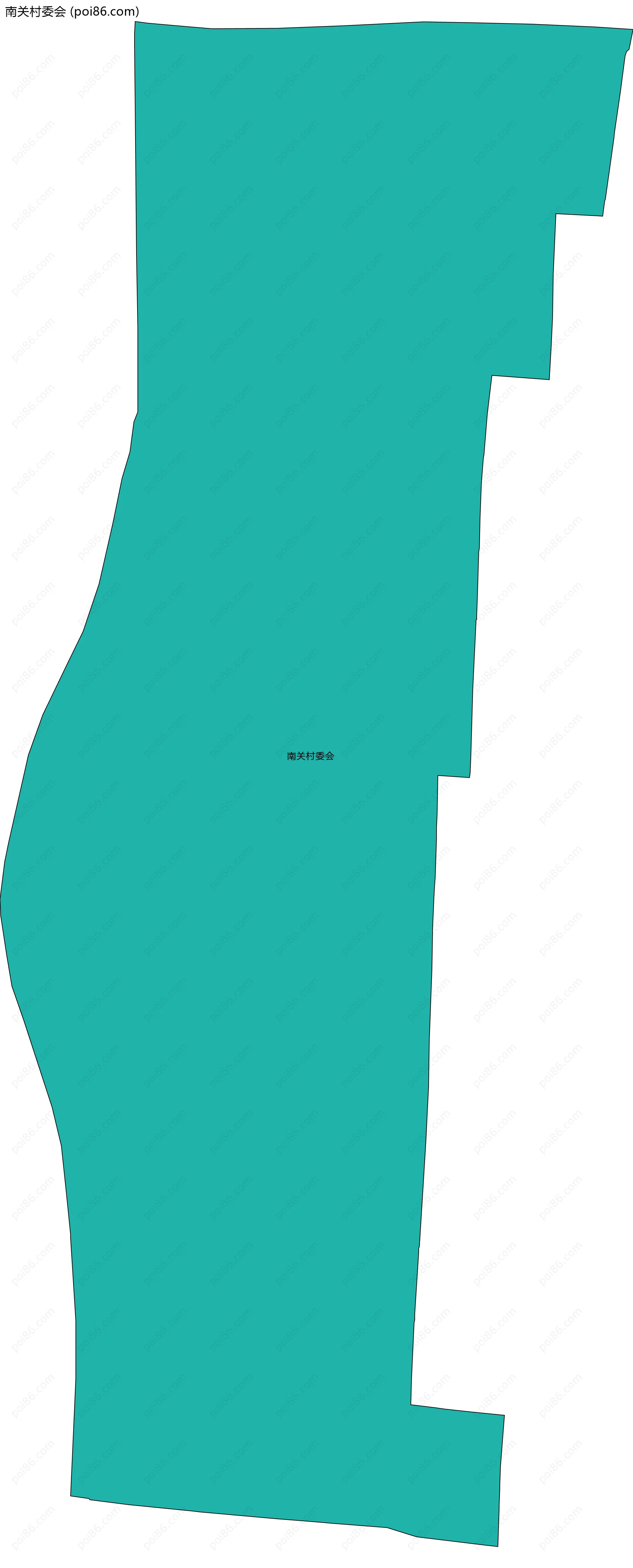 南关村委会边界地图