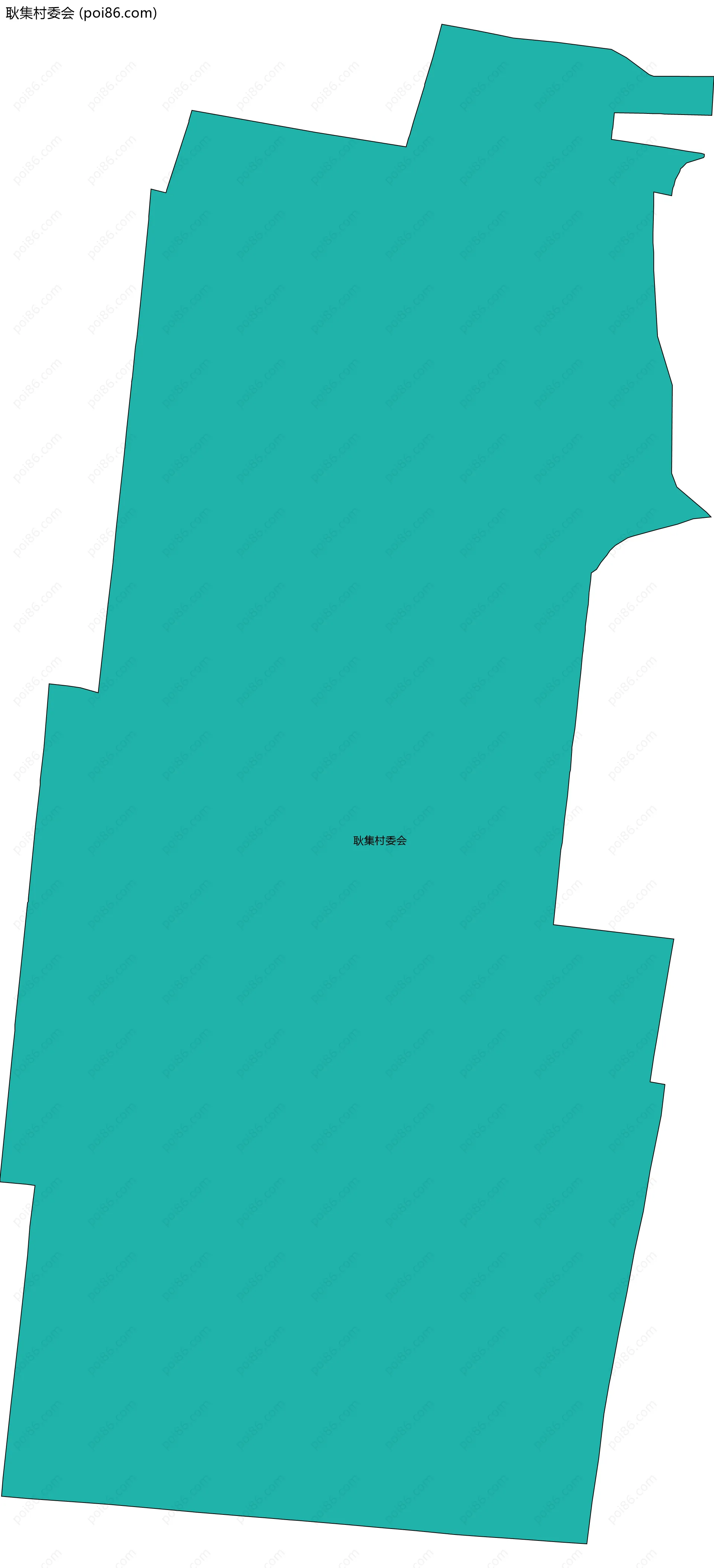 耿集村委会边界地图