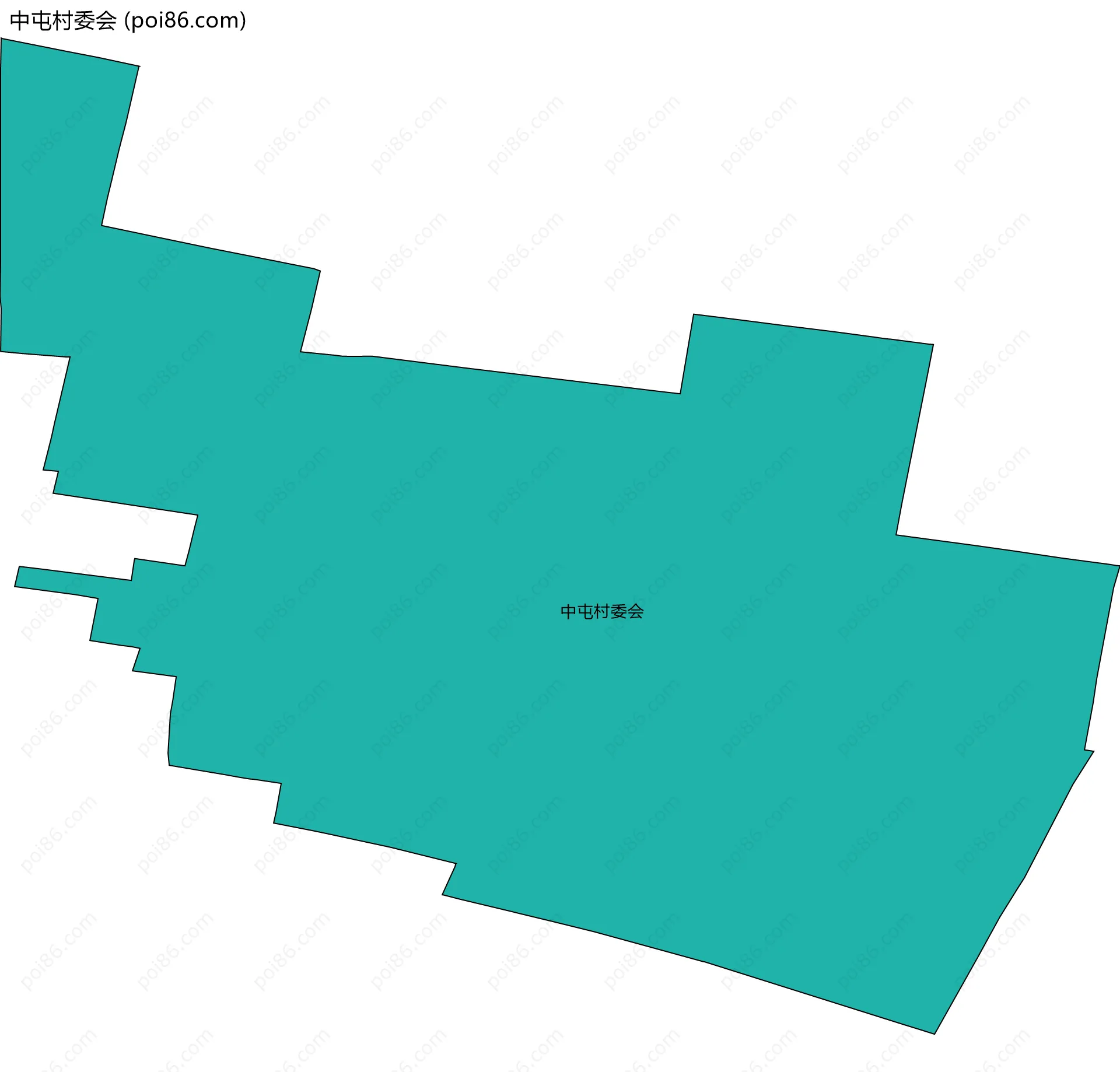 中屯村委会边界地图